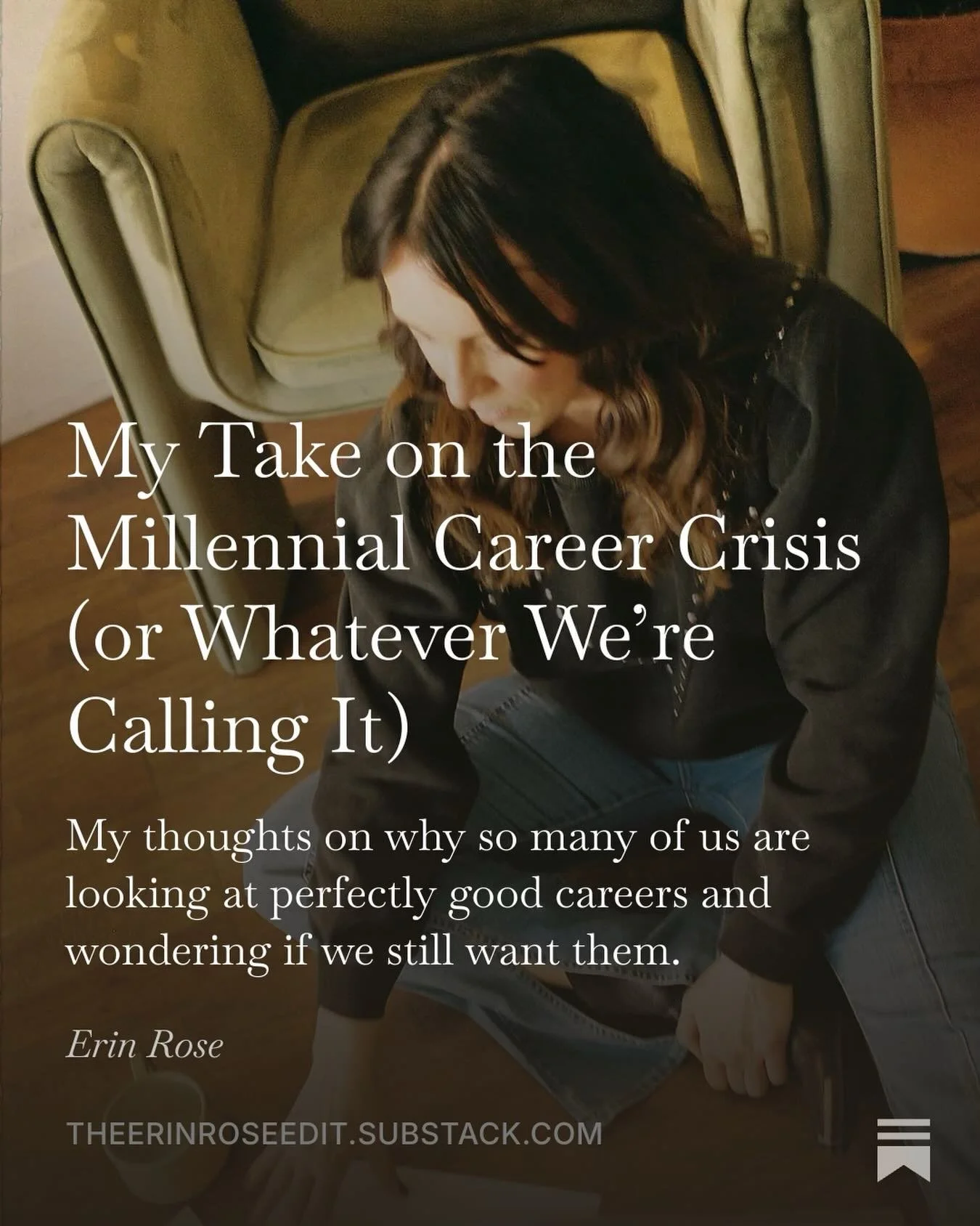 Ten years ago, I remember thinking:

Why can&rsquo;t I just be happy I have a good job?

Nothing was terribly wrong. I had a career, a steady paycheck, benefits&mdash;all the things I thought I was supposed to want.

And yet, I couldn&rsquo;t stop wo