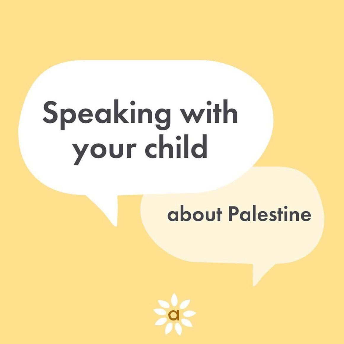 What do we say as parents, caregivers, and mentors of school-age children about what is happening in Palestine? [Original creator: @sirianajanine]

I&rsquo;m getting this question quite a bit and it echoes my own need for resources to navigate these 