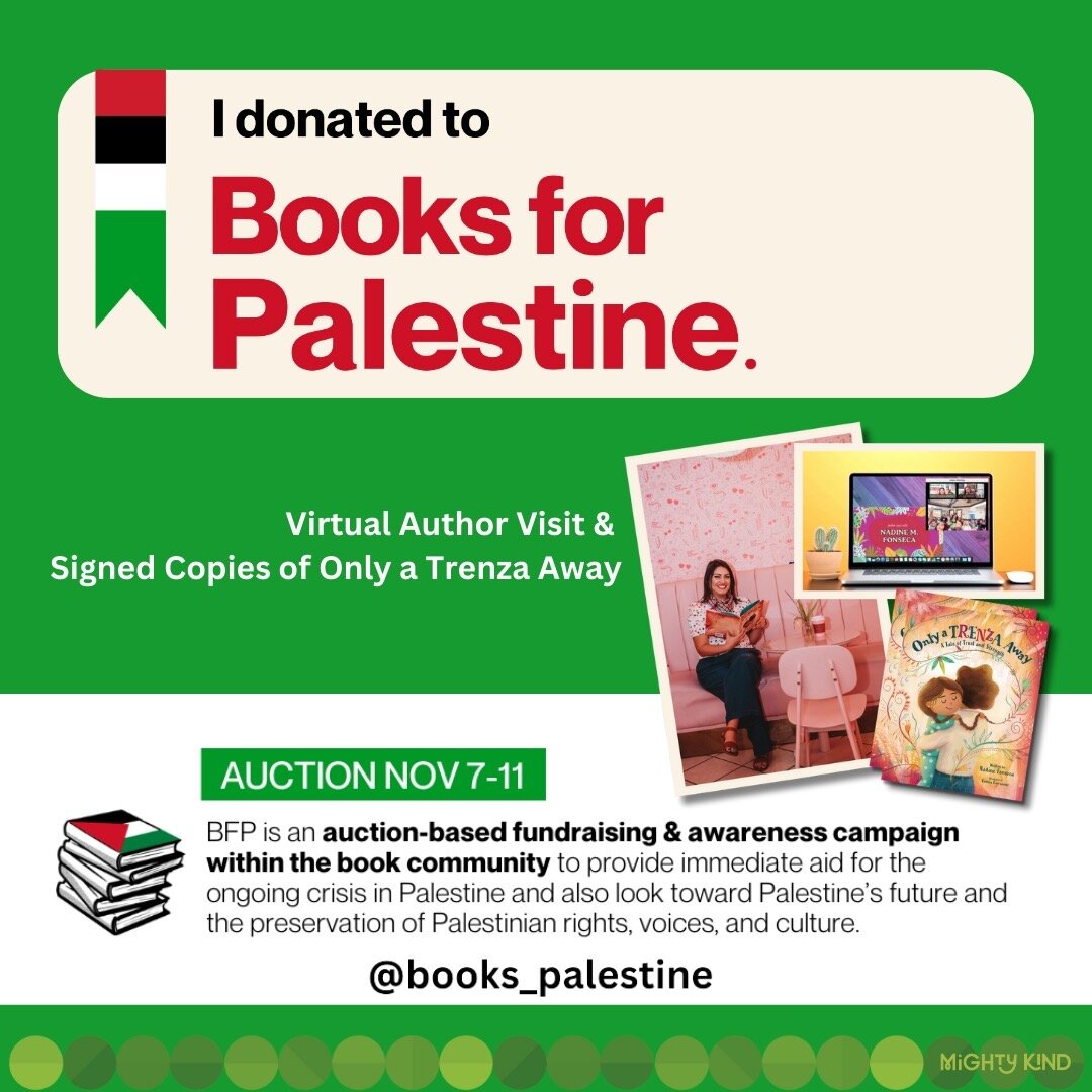 AUCTION IS OPEN FOR BIDDING!

@books_palestine is raising funds and awareness to provide aid for the crisis in Palestine and support their future. There are 600+ bookish items up for auction including a virtual school visit and 2 signed copies of Onl
