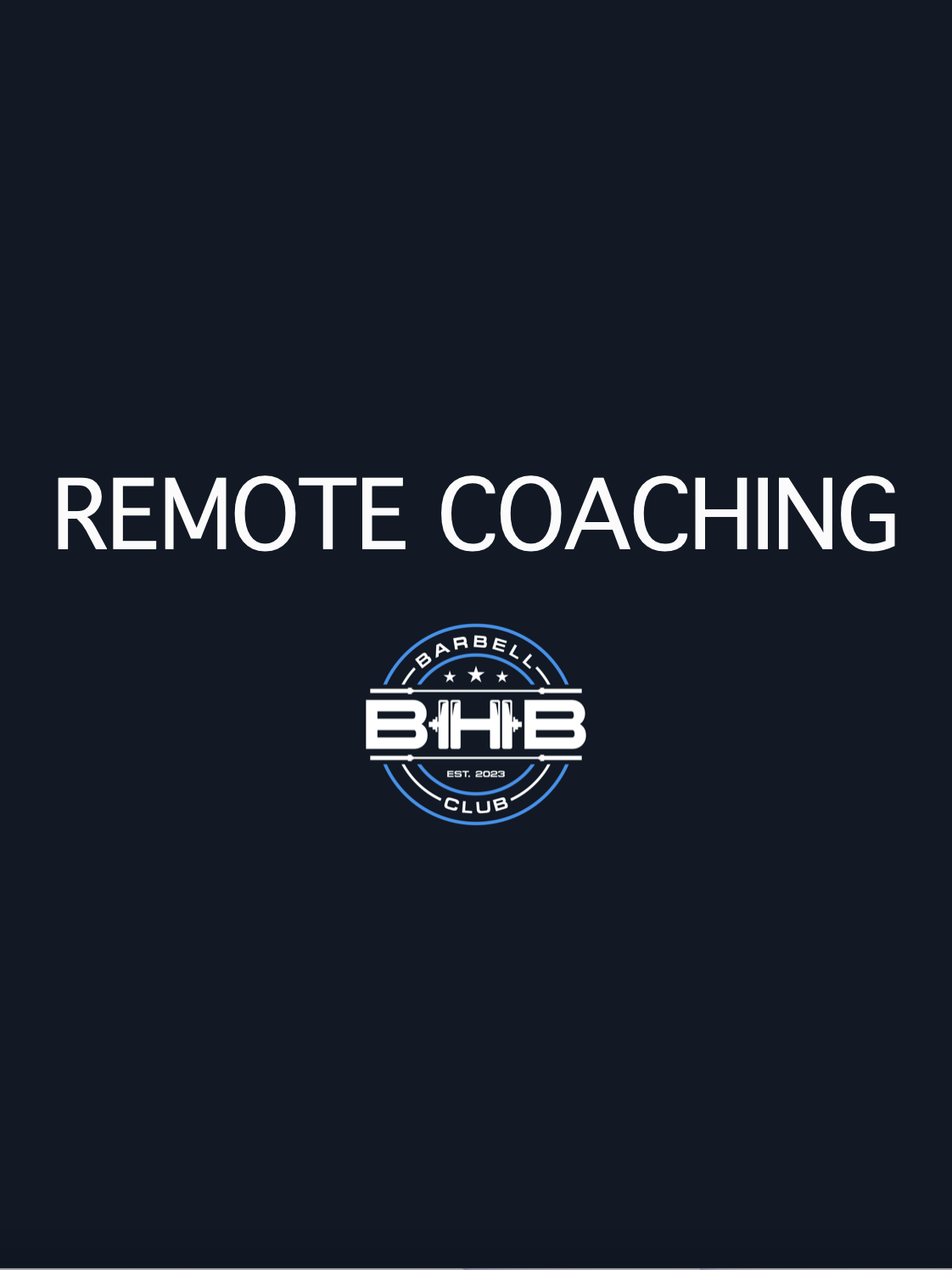 Remote 1:1 Coaching - 3 Months