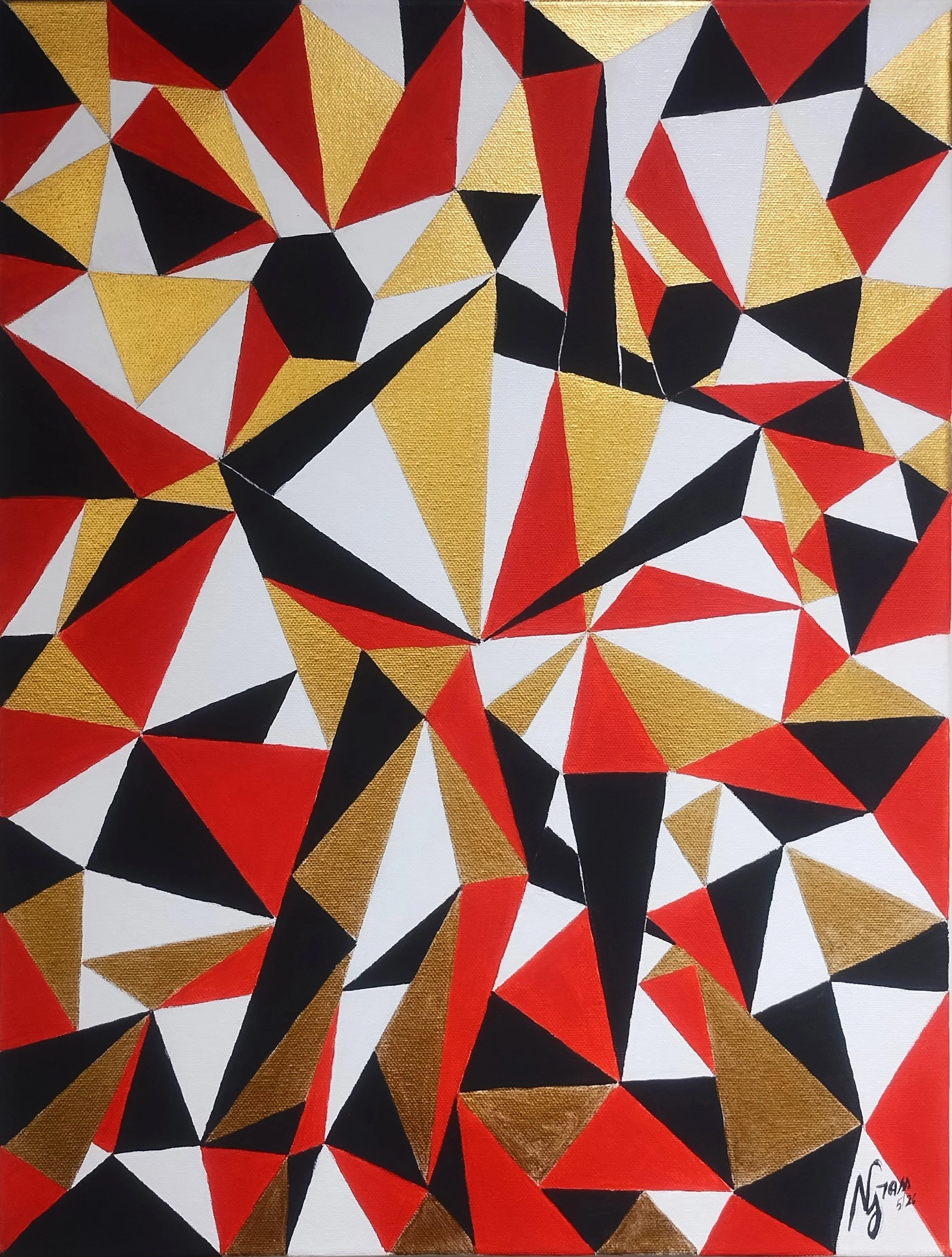 Dancers, 2026. Acrylic on canvas,  16 x 20 inches