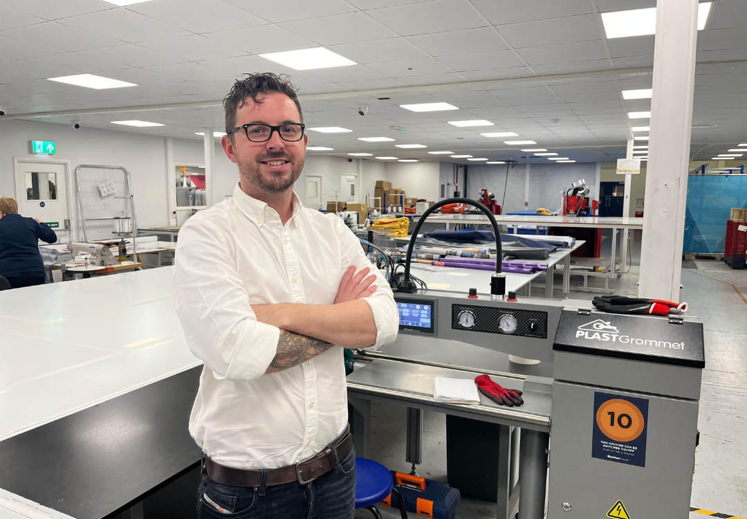 Large-format print finishing at scale: How Route 1 Print removed bottlenecks and increased capacity with PLASTGrommet