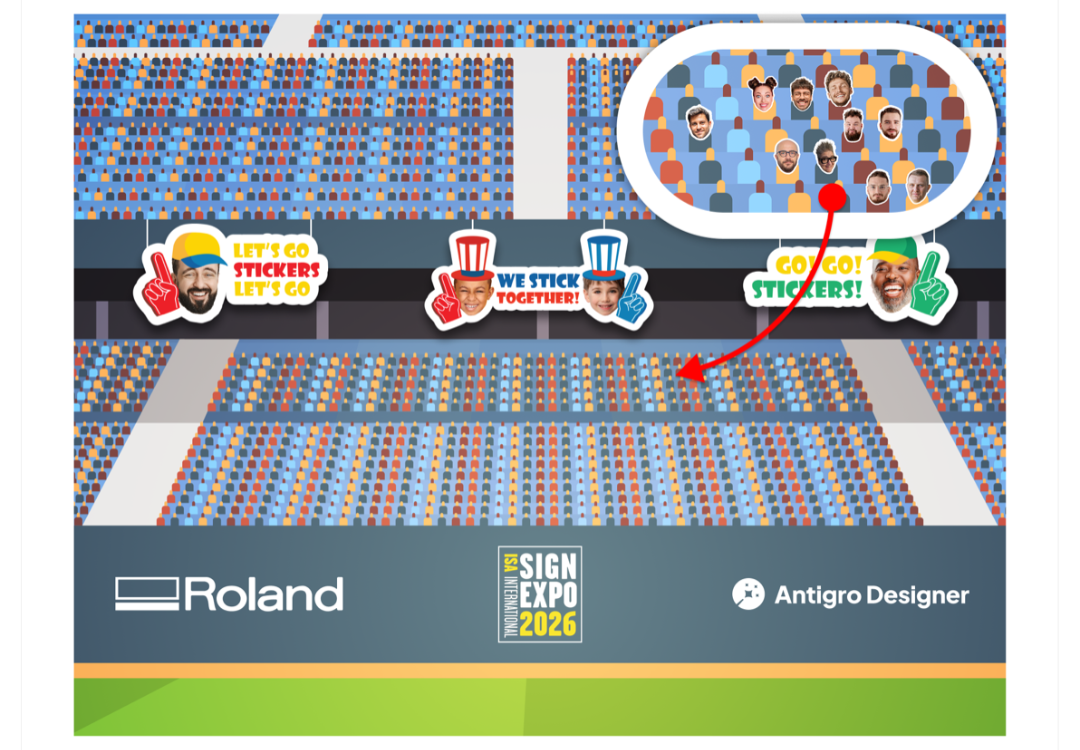 Antigro Designer to elevate the ISA International Sign Expo 2026 visitor experience with networking and sports-themed interactive sticker activations