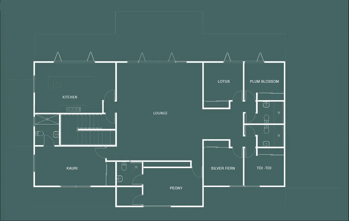 HUs Boutique Auckland Accomodation Floor Plan