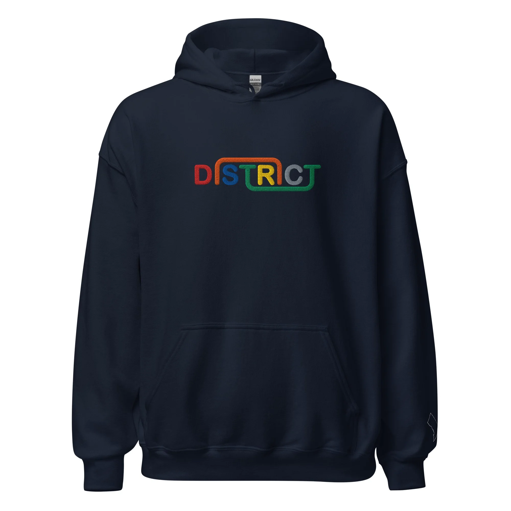 Hoodie with District Metro Text