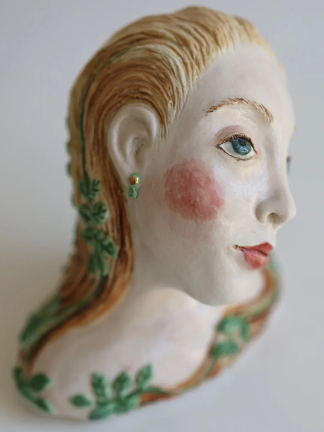 A while back, I created this small sculpture, and I&rsquo;ve finally added the finishing details. She is simply called Listening.
The piece is about reconnecting with nature, slowing down and listening to what really matters, to care for and protect 