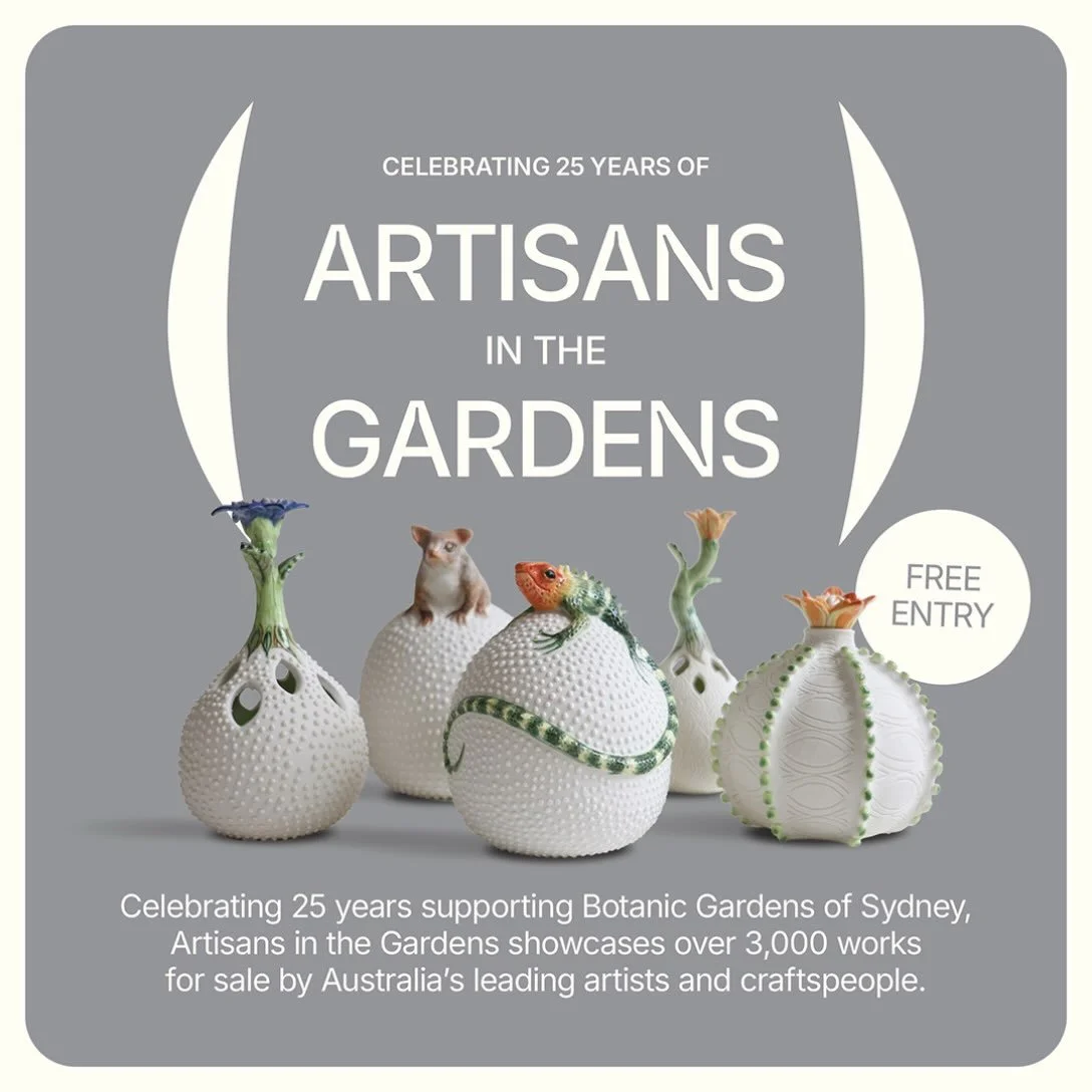 I am so excited to be chosen by @foundationandfriends to be part of the 25th Artisans in the Garden exhibition, Sydney Botanical Gardens. 

#foundationandfriends #foundationandfriendsofthebotanicgardens #sydneybotanicalgarden #sydneyexhibition #porce