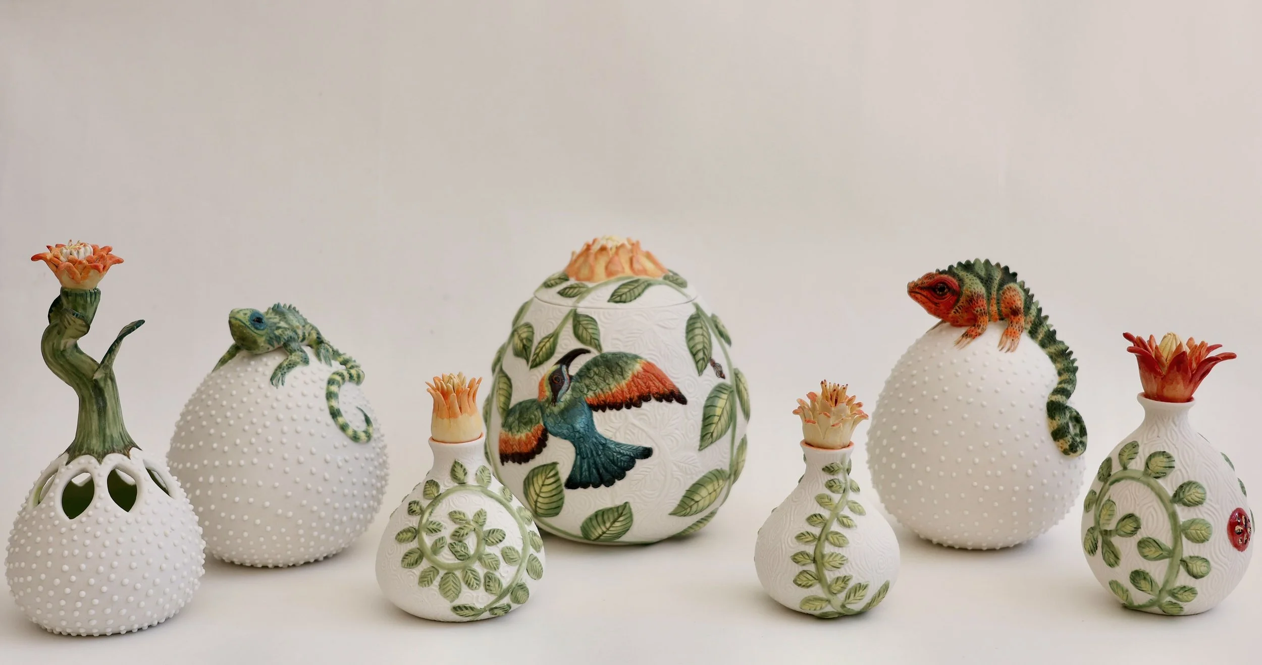 A little peek at some of my new works for Artisans in the Garden 🌿✨ Opening in just two days! A beautiful way to support @foundationandfriends and celebrate art, creativity and the garden. 

#artisansinthegardens #foundationandfriends #sydneybotanic