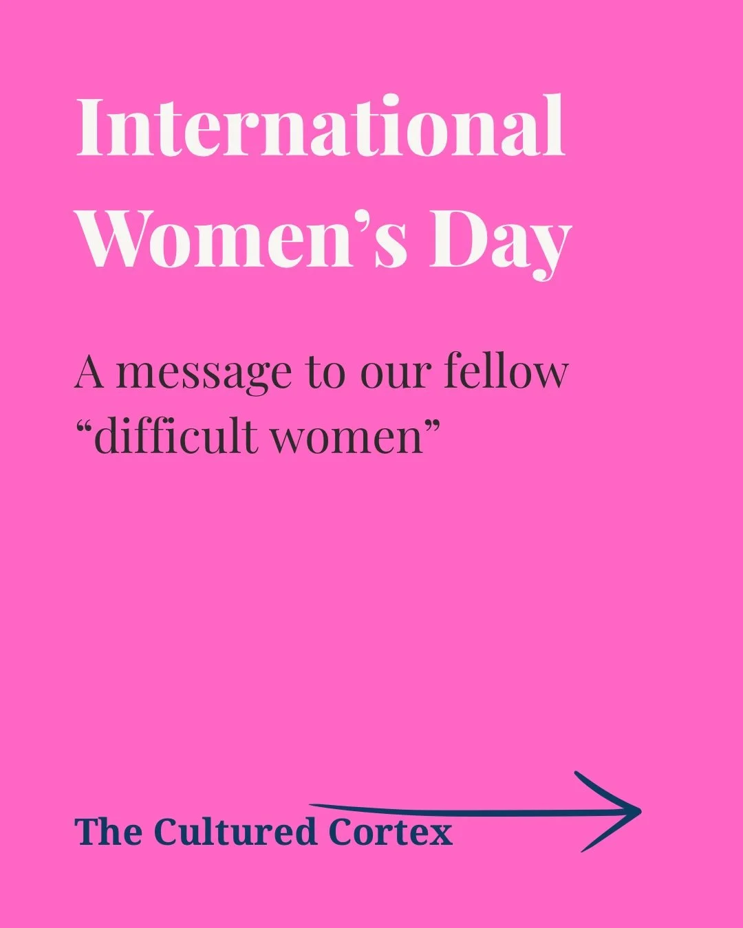 Happy international women&rsquo;s day to ALL women, and especially the &ldquo;difficult women&rdquo;. 

May we know them, may we raise them, may we be them!

👌🏻🤷🏻&zwj;♀️