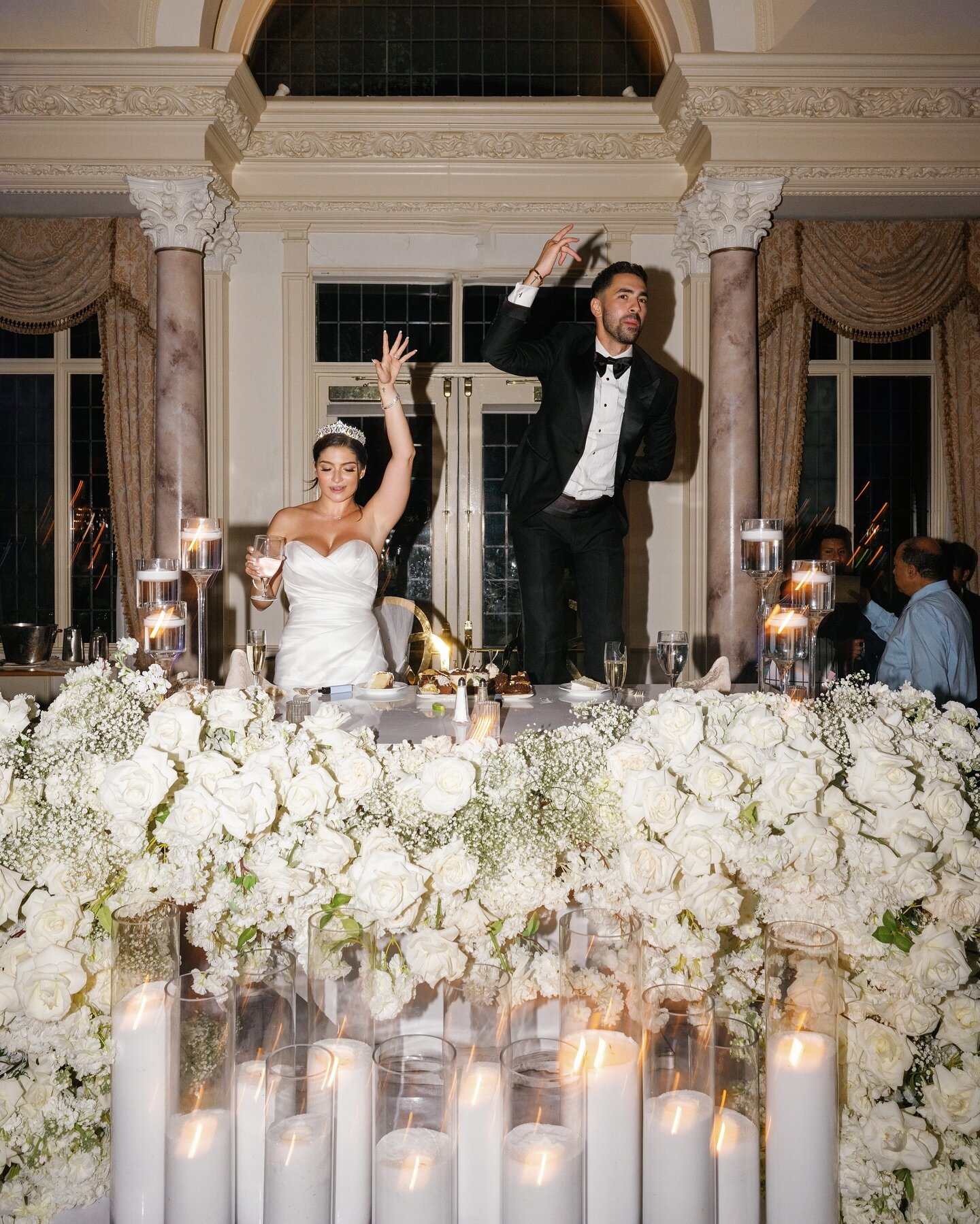 My kind of couple 💃🏻🕺🏽
#WeddedEvents 

Photography: @andrii_bondarets_ 
Florals: @weddedevents 
Venue: @pleasantdalechateau 
Hair: @jamesedwardsalon 
Makeup: @carolynsmakeupartistry 
Dress: @maggiesotterodesigns @castlecouturebridal 
Videography: