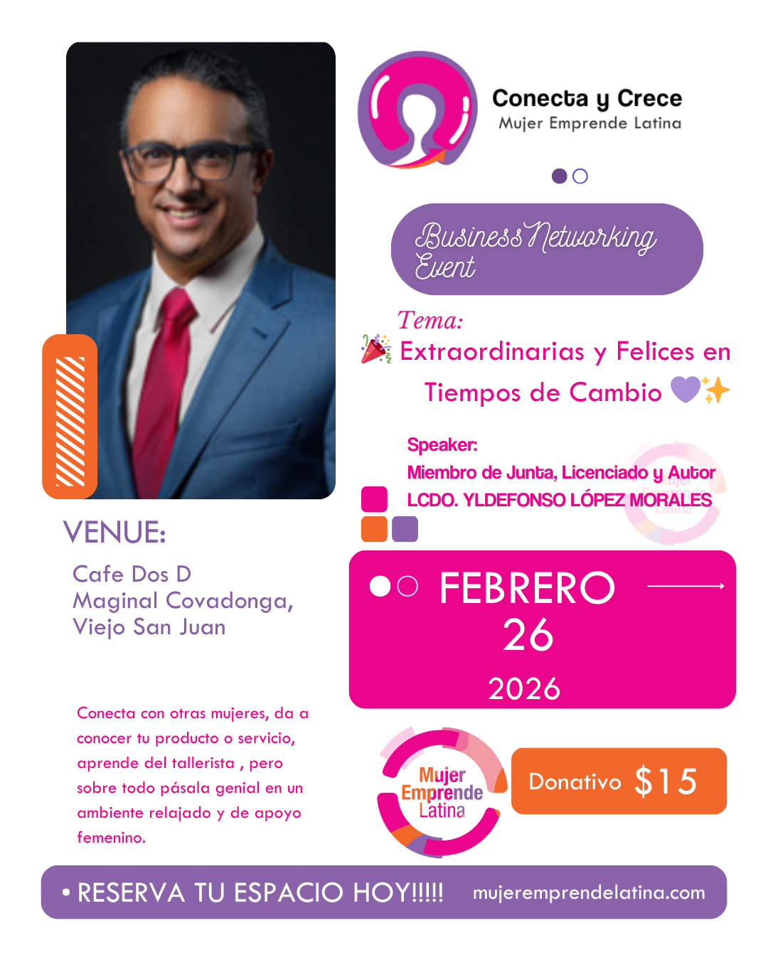 Conecta y Crece- 26 de febrero- Save the Date