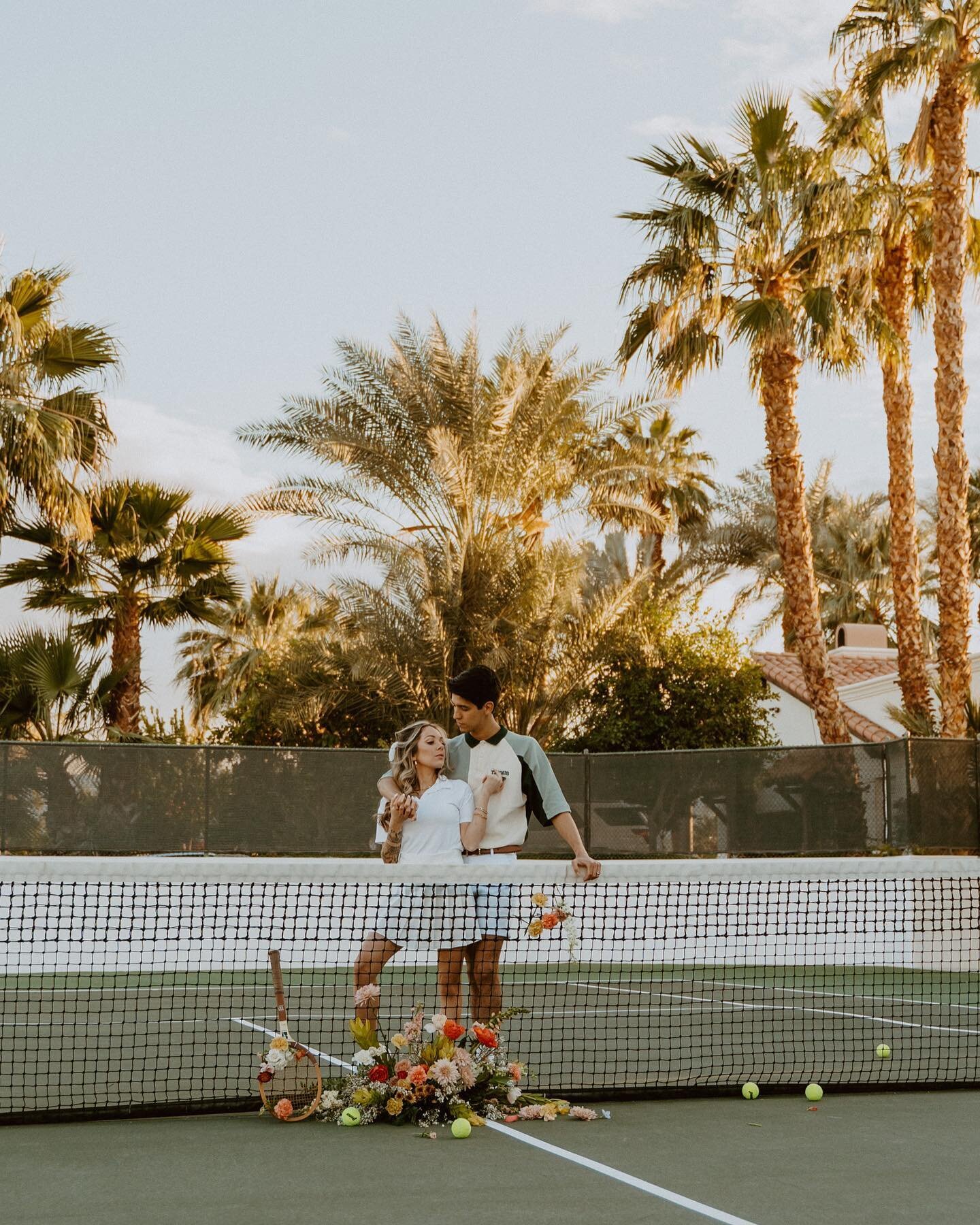 Love on the court ✨

Photo: @josiahandsummer
Designer: @briannabroylesphoti
Venue: The Bougainvillea Estate
Host: @theshootoutsociety
Models: @falonfraysure @ryanfraysure
Florist: @whimsybloomsdesign
Hair: @beautybybueno
Makeup: @palmspringsmakeup