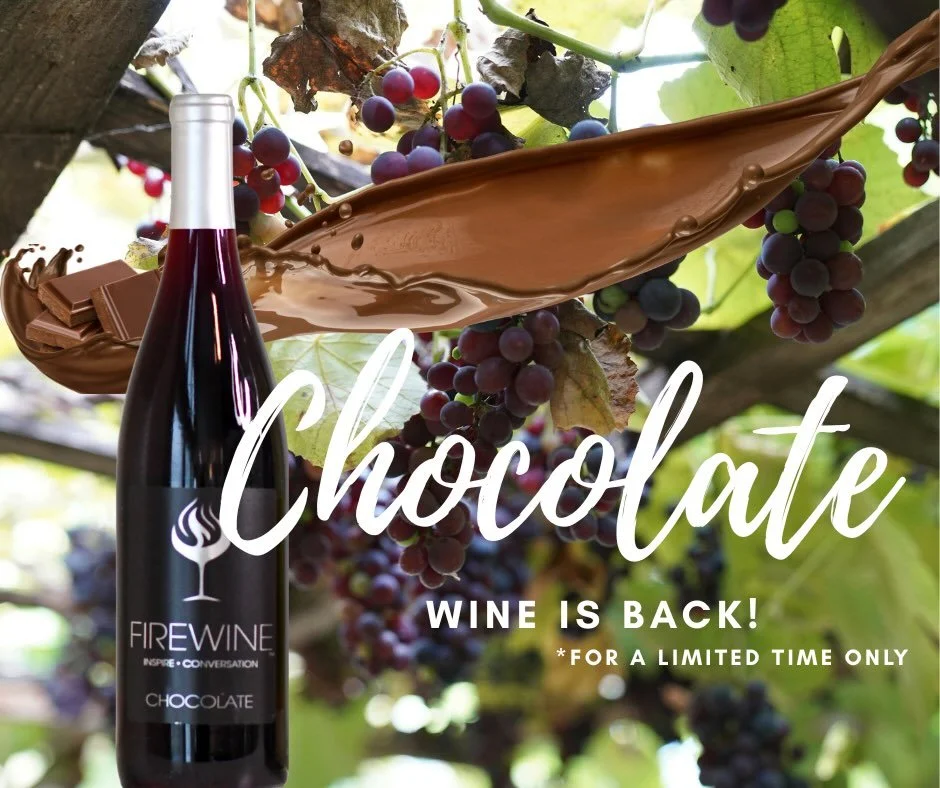 Back by popular demand and for a limited time only is Firewine Chocolate~a fan favorite!

Shop our holiday sale on now- all wines and wine clubs are 20% off! A great gift idea for the holidays! 

Shop~www.firewine.social

 #Firewine #wine #winelovers