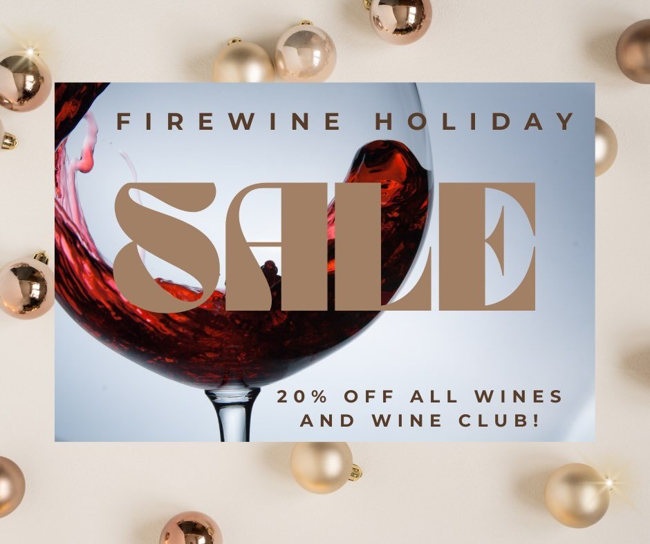 Firewine wines and wine clubs are 20% off! 
Our premium wine comes with its own unique conversation starter tag for all your holiday fun!!! 

Shop~www.firewine.social
Delivered direct to your door! 

 #Firewine #wine #winelovers #winetime #vino #wine