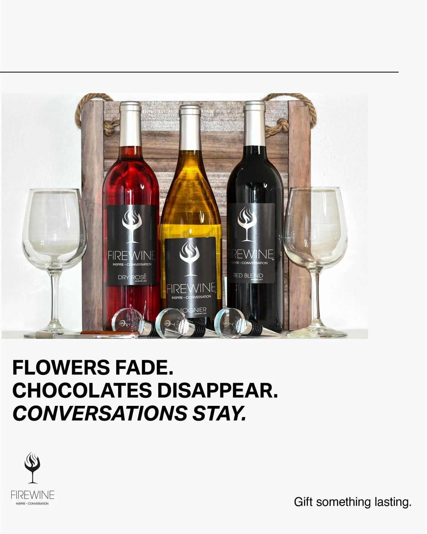 Valentine&rsquo;s Gift for Someone Who Has Everything
 
For someone who has everything.
 
Flowers fade.
Chocolates disappear.
But conversations stay.
 
This Valentine&rsquo;s Day, gift something lasting.
 
Gift something meaningful.
 
#valentinesgift