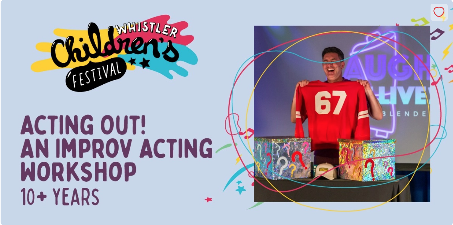 Acting Out! An Improv Acting Workshop (10+ yrs)