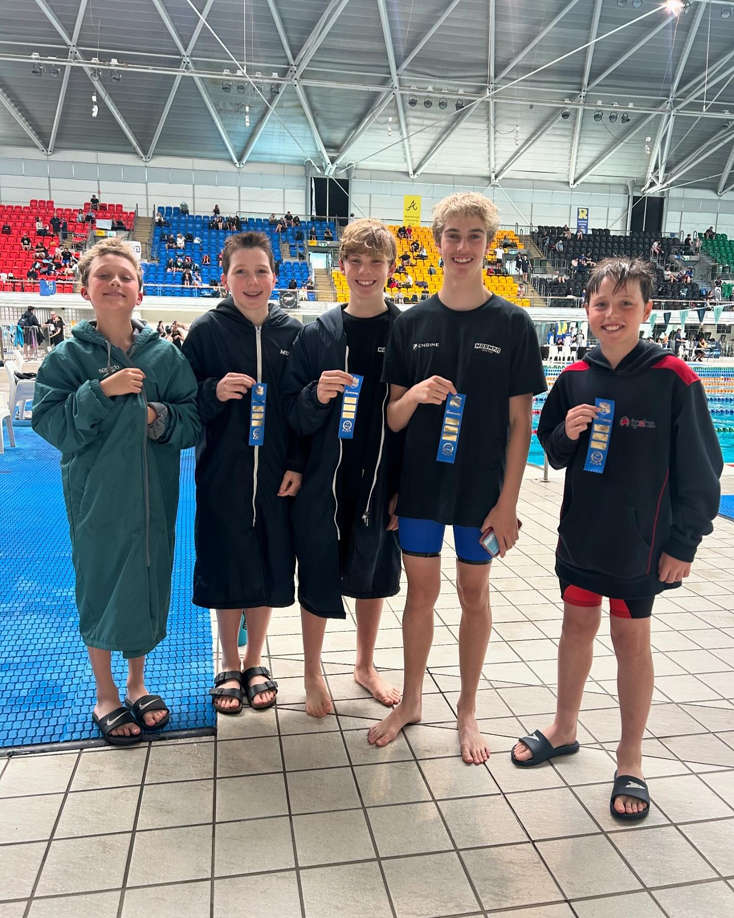 What an amazing weekend at the SMNE Championships 2024! Congratulations to all our swimmers for delivering XXL performances, bringing home countless medals, and breaking records! 🏊&zwj;♀️✨ 

Special mention for the boys Fr relay (Nick, Emilio, Charl