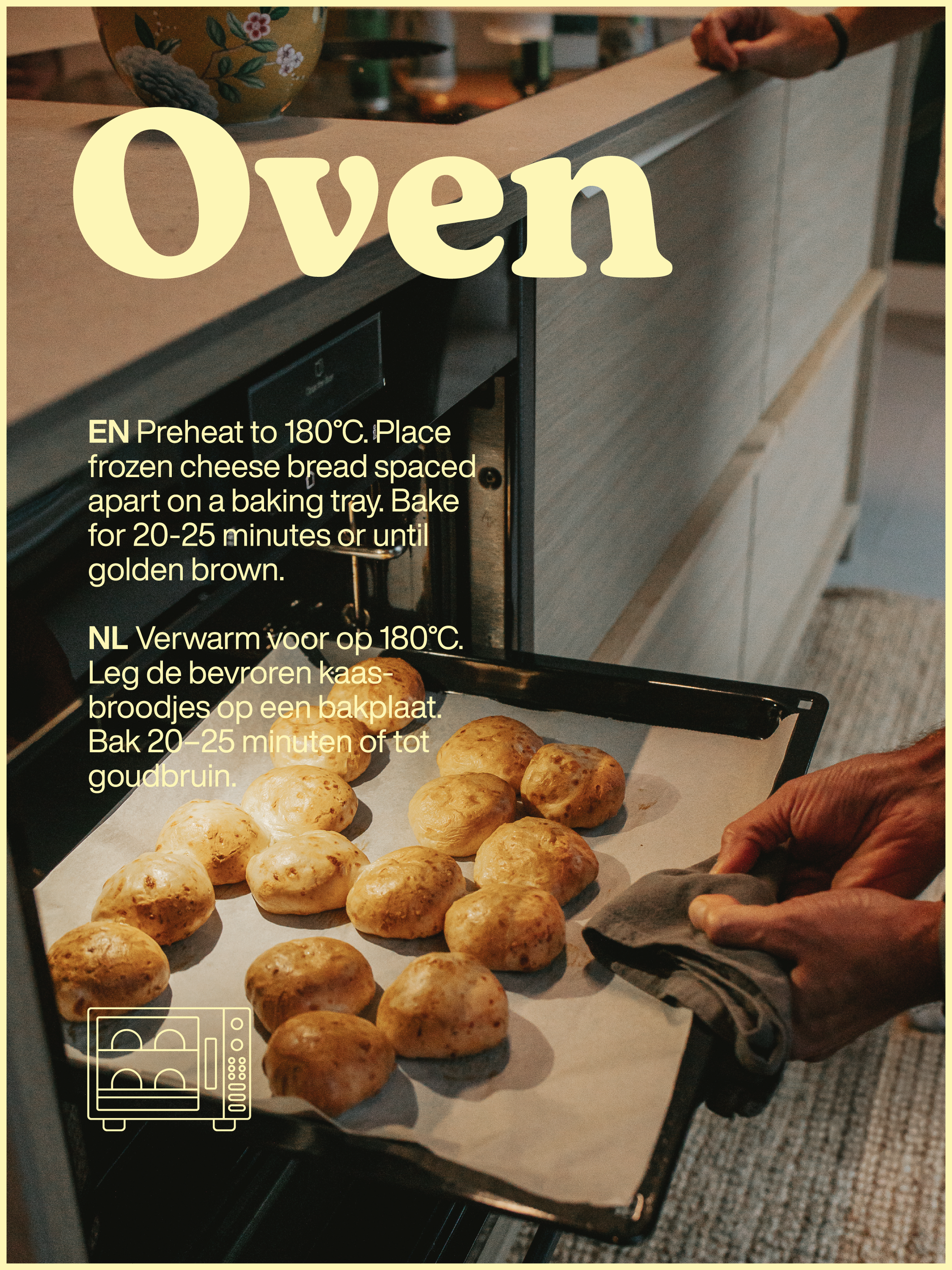 How to bake Lova pão de queijo in the oven