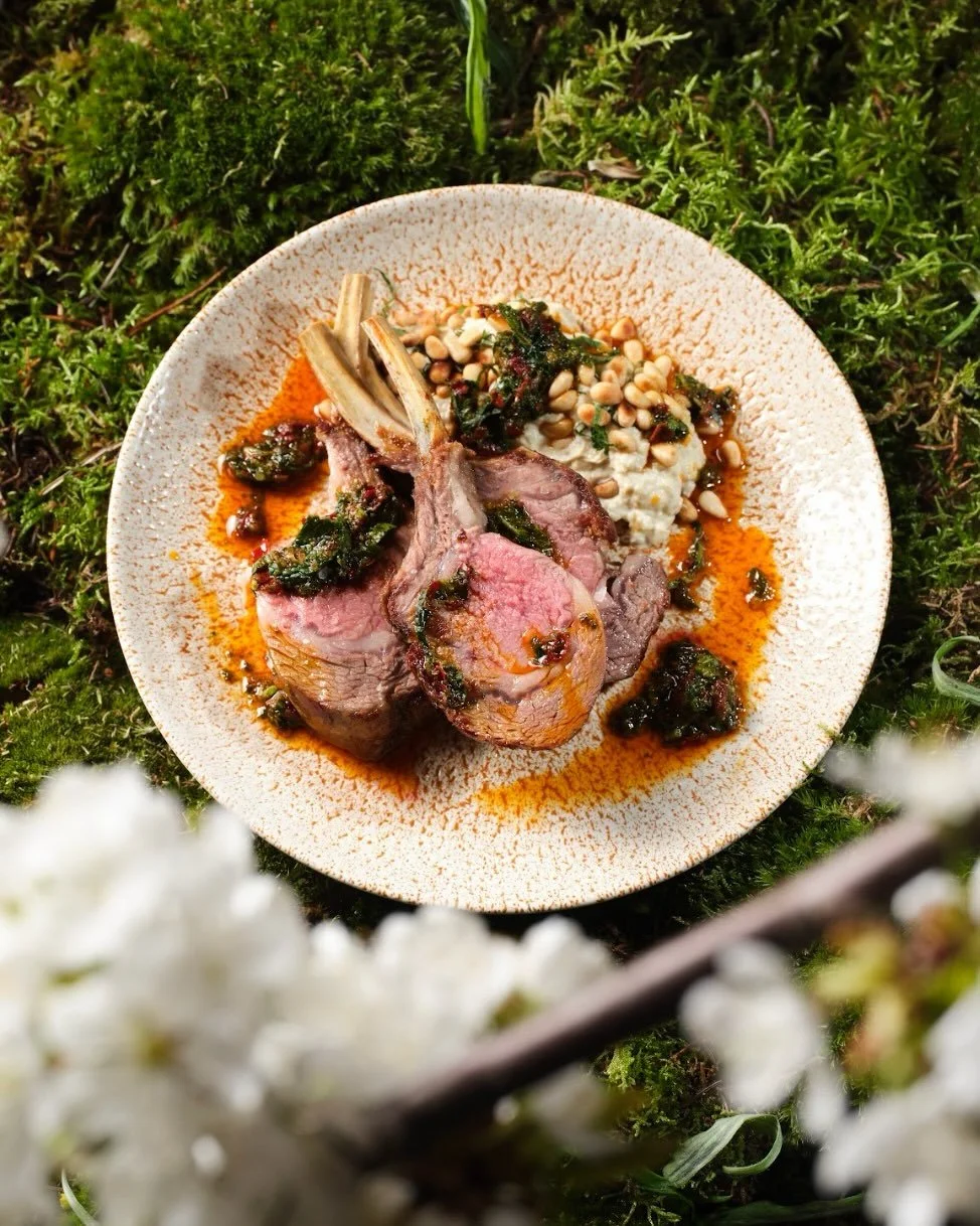 Lamb cutlets, slow-cooked to perfection with a sweet and tangy balsamic honey glaze. Part of our Spring/Summer set menu, available for private lunches and dinners 🍴