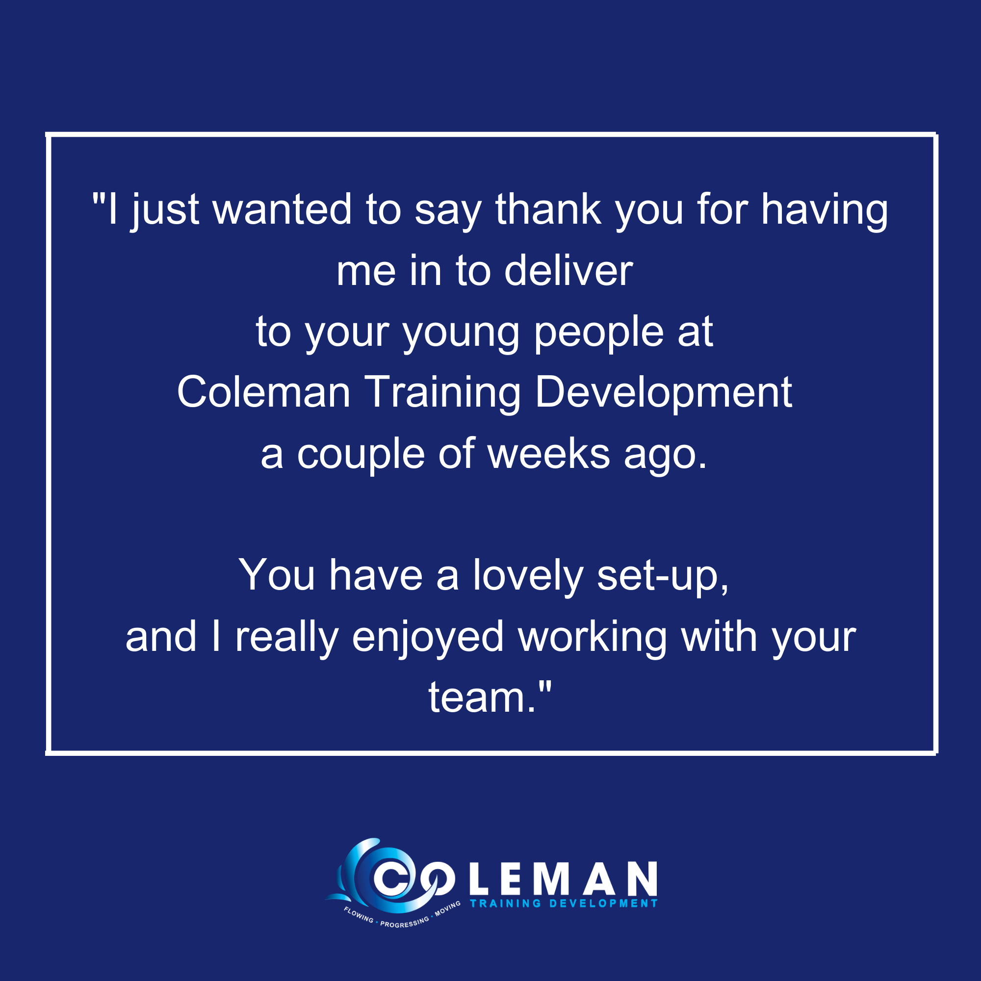 Guest Speaker Testimonial