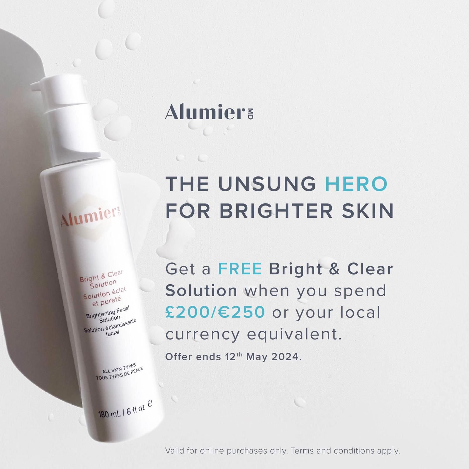 The perfect offer to start your skin journey this spring with @alumiermd 🫶🏼
 
Formulated with Lactic Acid, Salicylic Acid and Vitamin C, this supercharged solution will sweep away dead cells, illuminating your skin as it goes 🤩
 
Get the &lsquo;Br