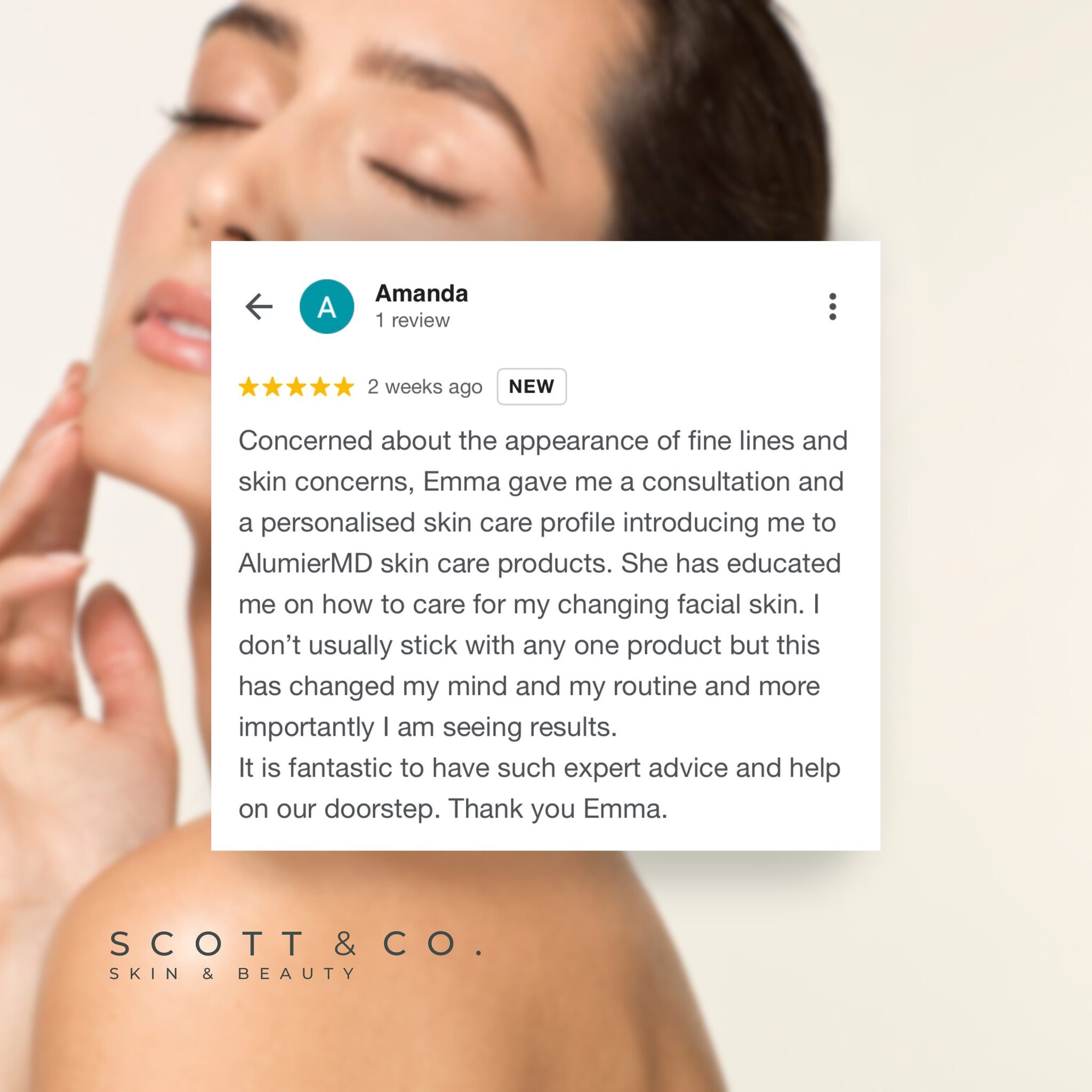 &lsquo;It is fantastic to have such expert advice and help on our doorstep&rsquo; 💫

Knowing that our advice has led to better skin for our clients makes us so happy, and it's moments like these that remind us why we do what we do! ☺️

-

#alumiermd