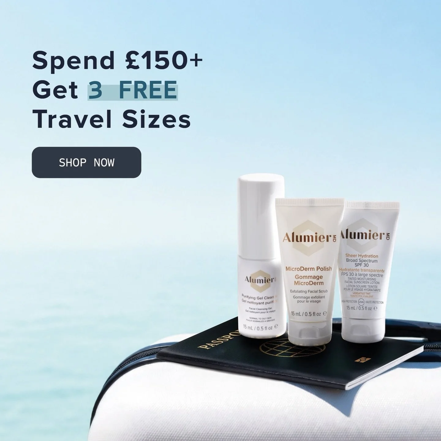 Gift with purchase running until 5th August. 

Perfect for your holidays ☀️🌊