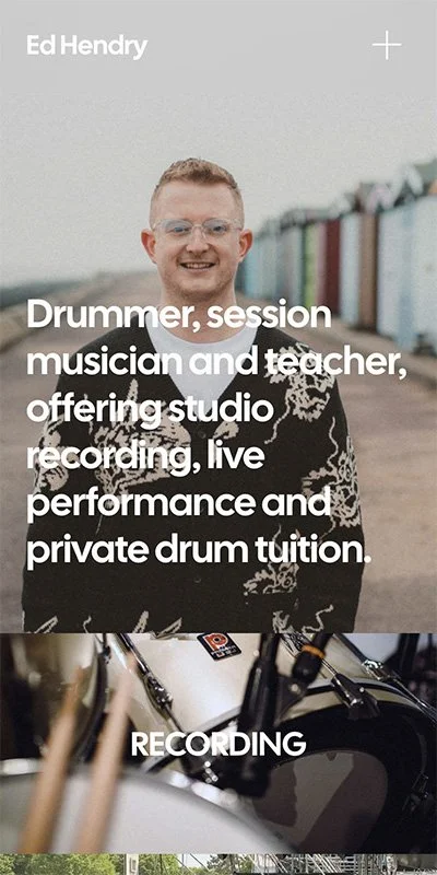 Ed Hendry Music Website Session Drummer