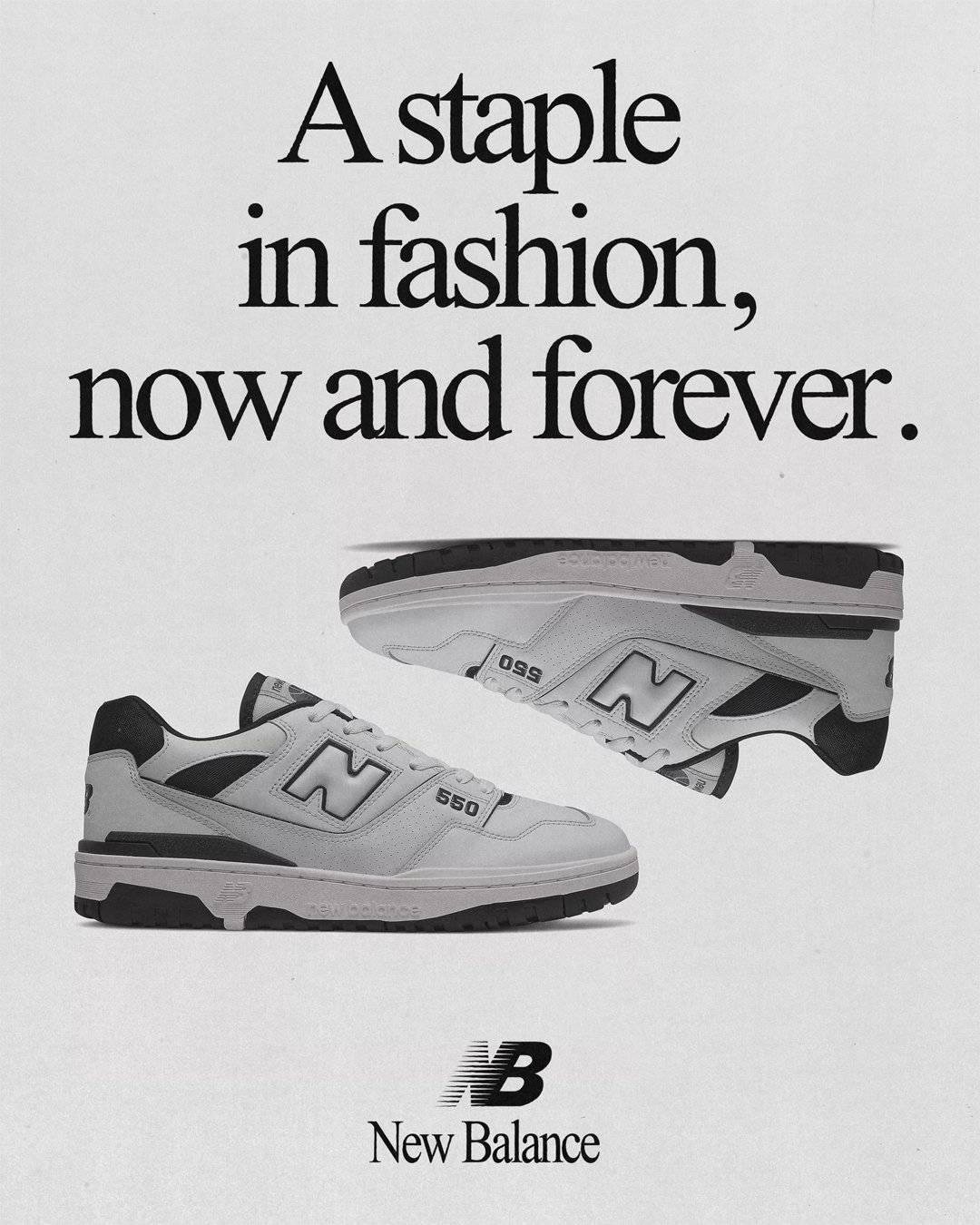New Balance 550 Shoe Poster