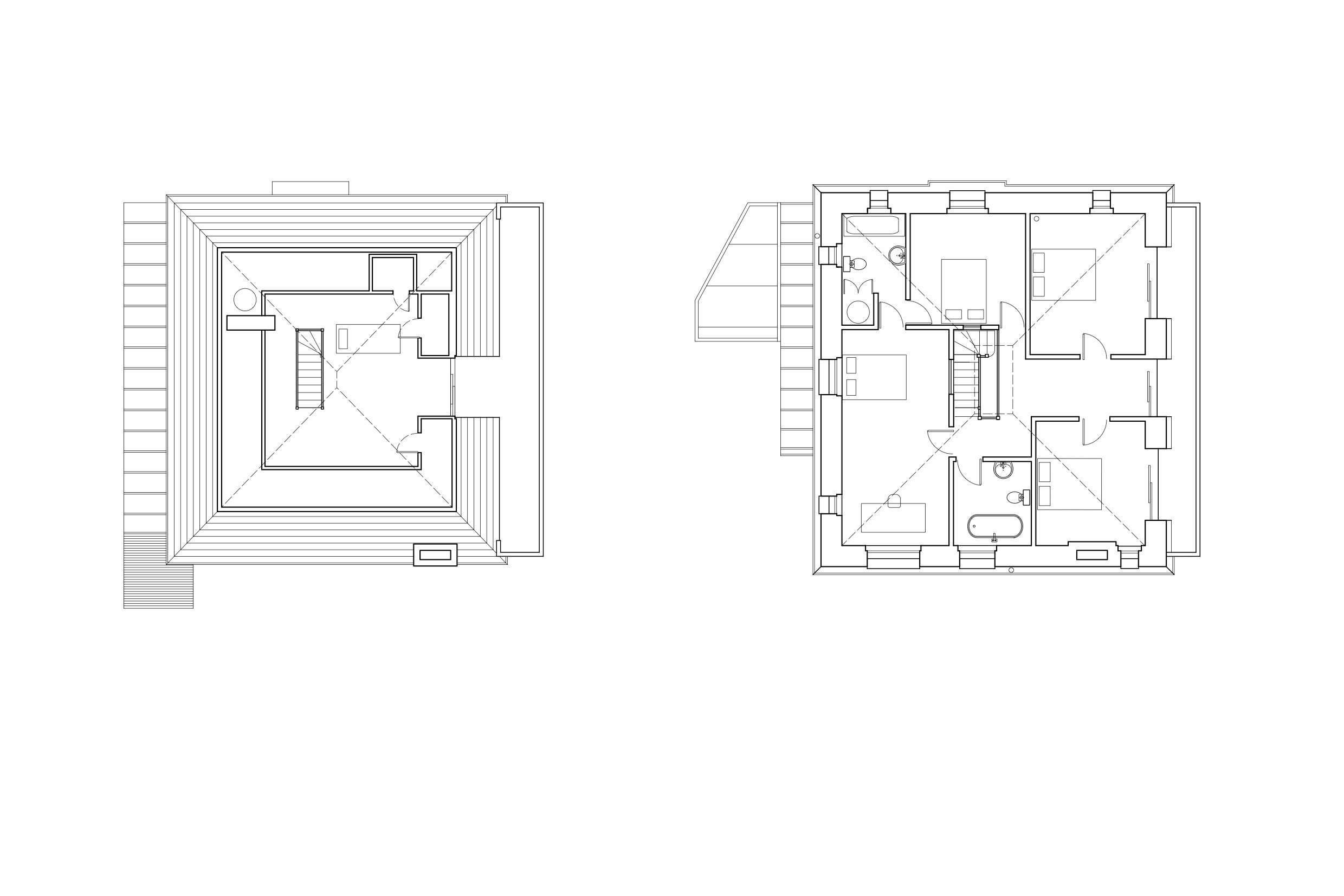 Existing and Proposed First Floor Plans