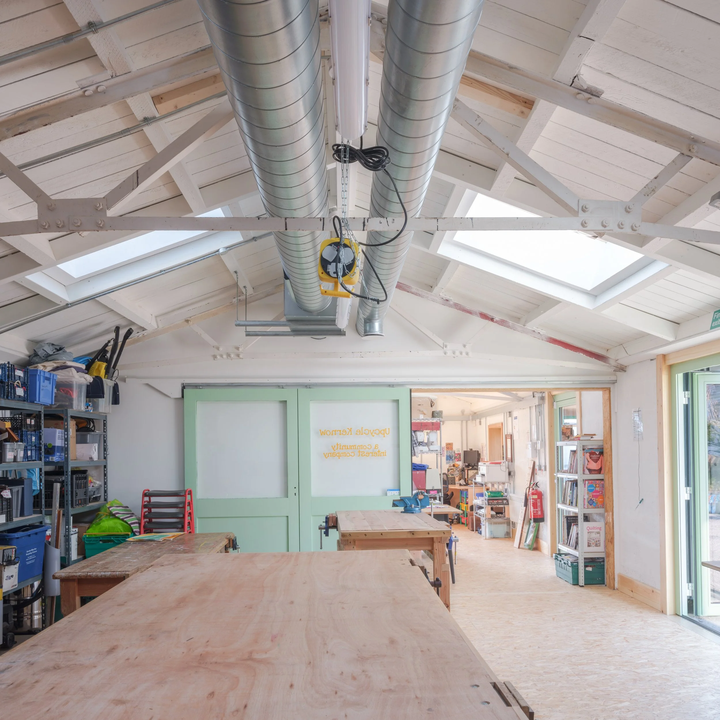 Crow Architecture — Upcycle Kernow - light filled workshop © image: David Prior