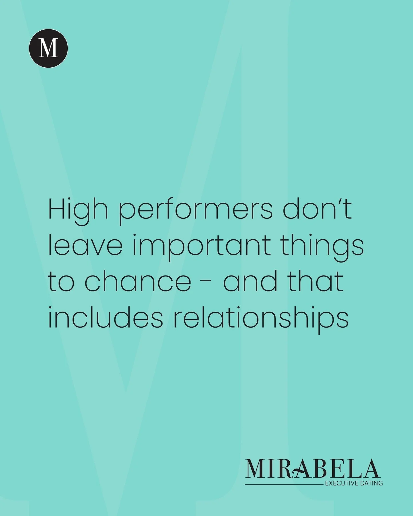 High performers don&rsquo;t leave important things to chance, and that includes relationships.

Our clients are executives, founders, and professionals who don&rsquo;t have time for the inefficiencies of dating apps.

Instead, they choose a more disc