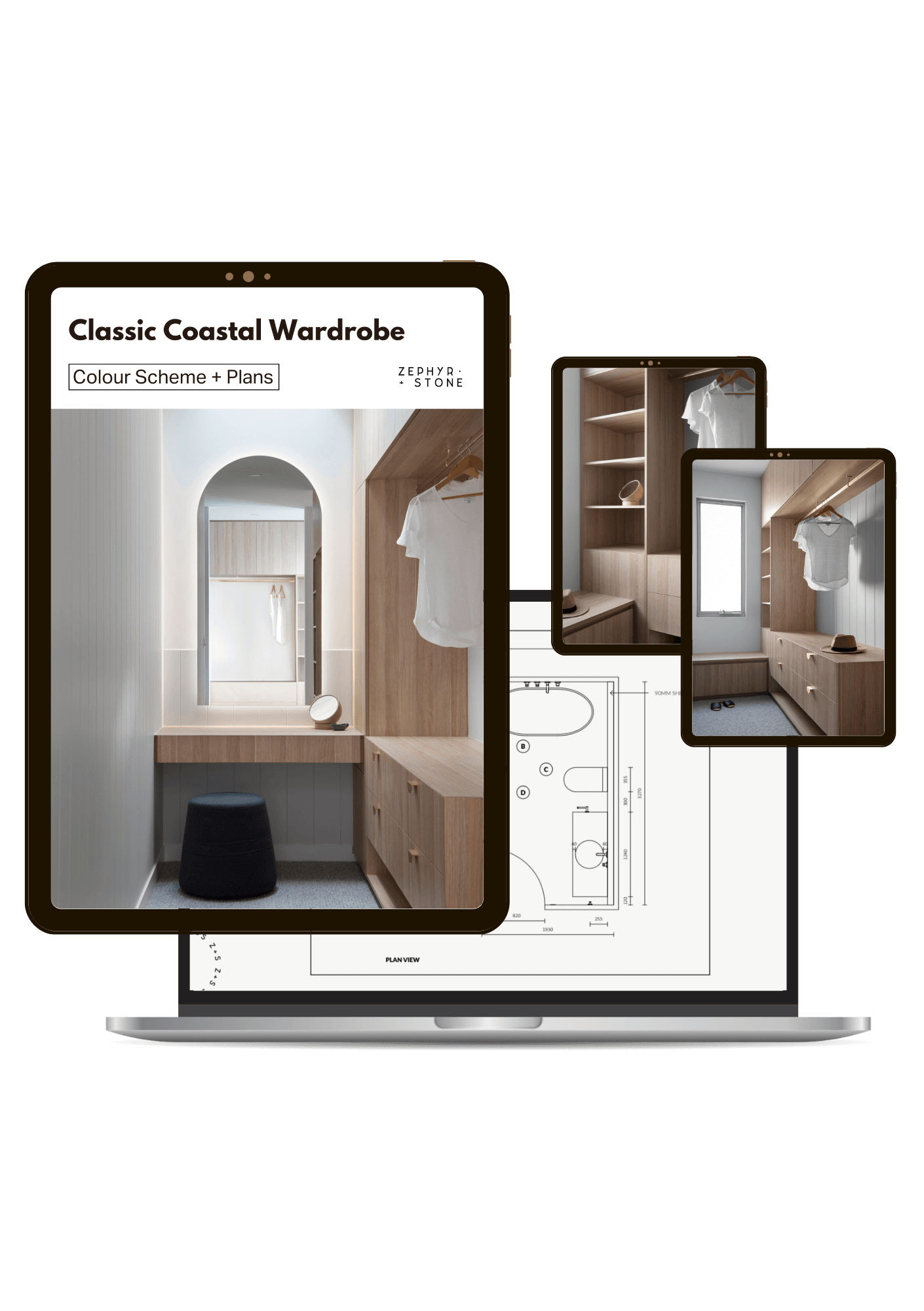 Retreat House Walk in Robe Joinery Plans + Colour Scheme Design Guide