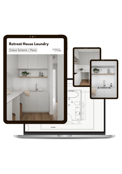 Hamptons Laundry Design Plans and Colour Scheme | Laundry Room Layout ...