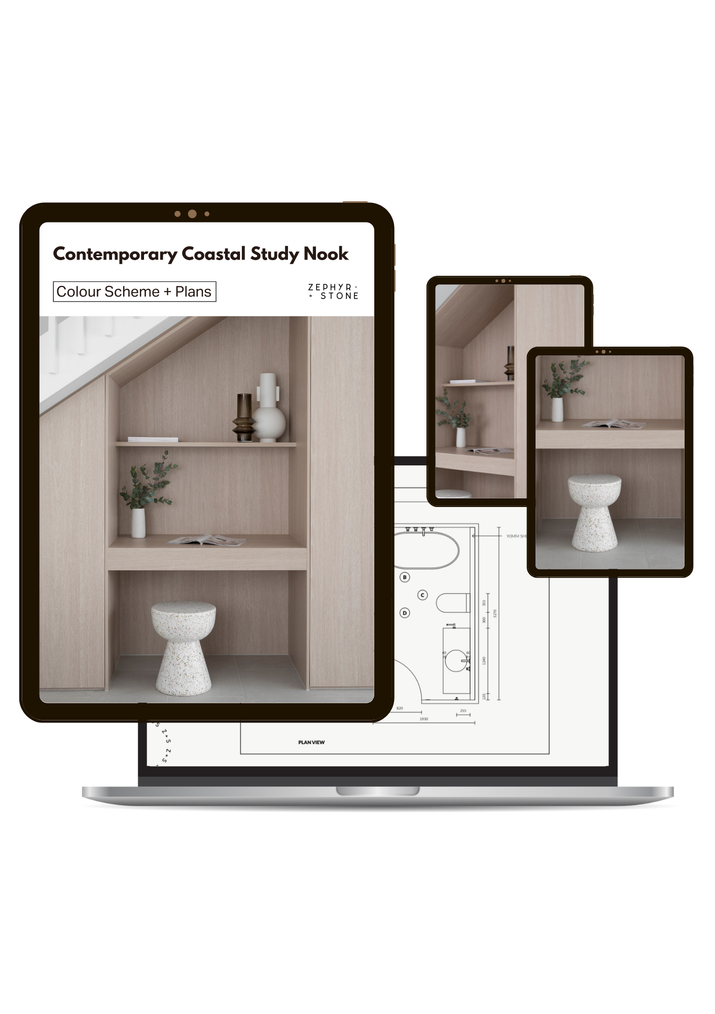 Contemporary Coastal Modern Study Nook design guide thumbnail