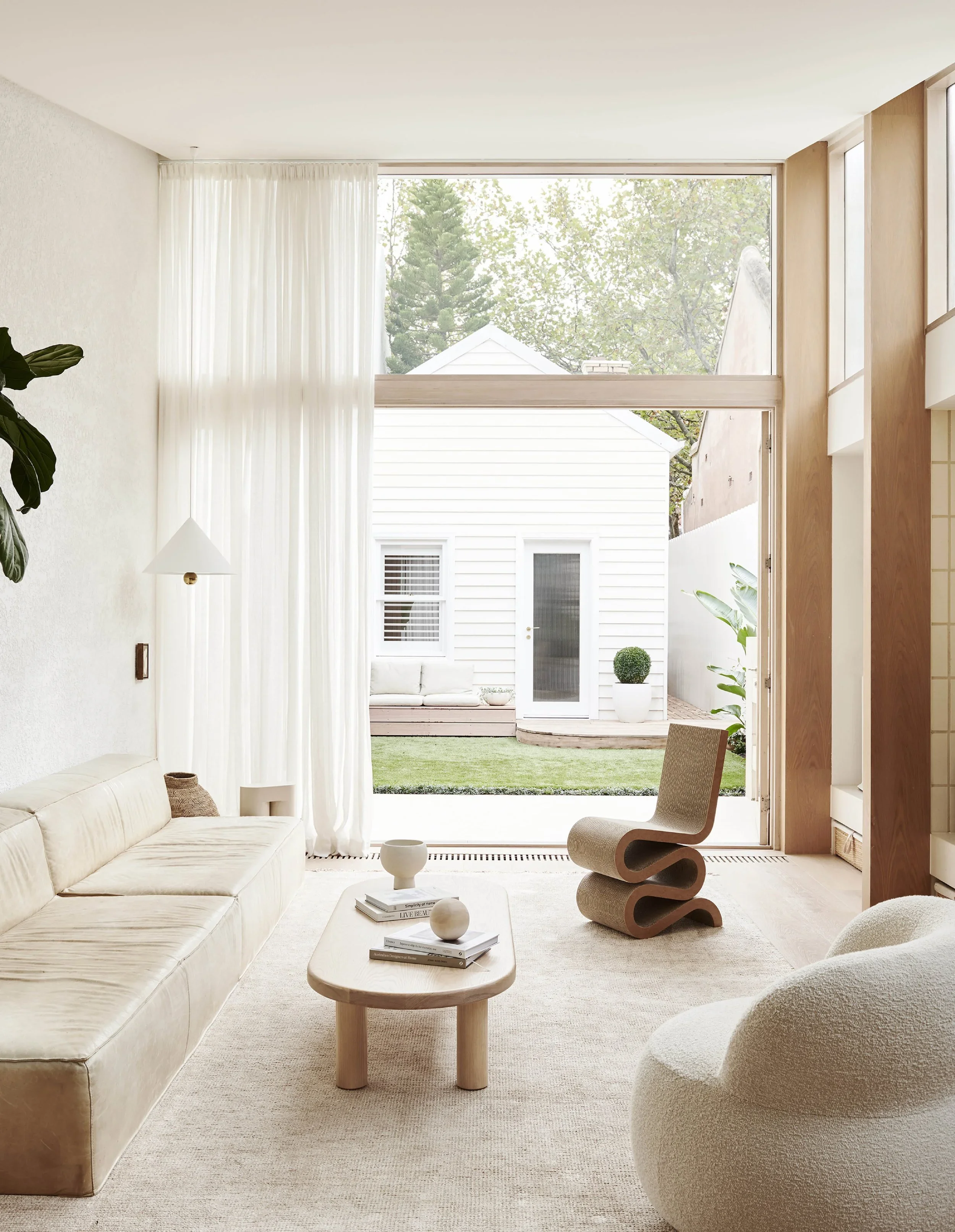 A neutral, light-filled living room that makes a small house feel bigger, Zephyr and Stone