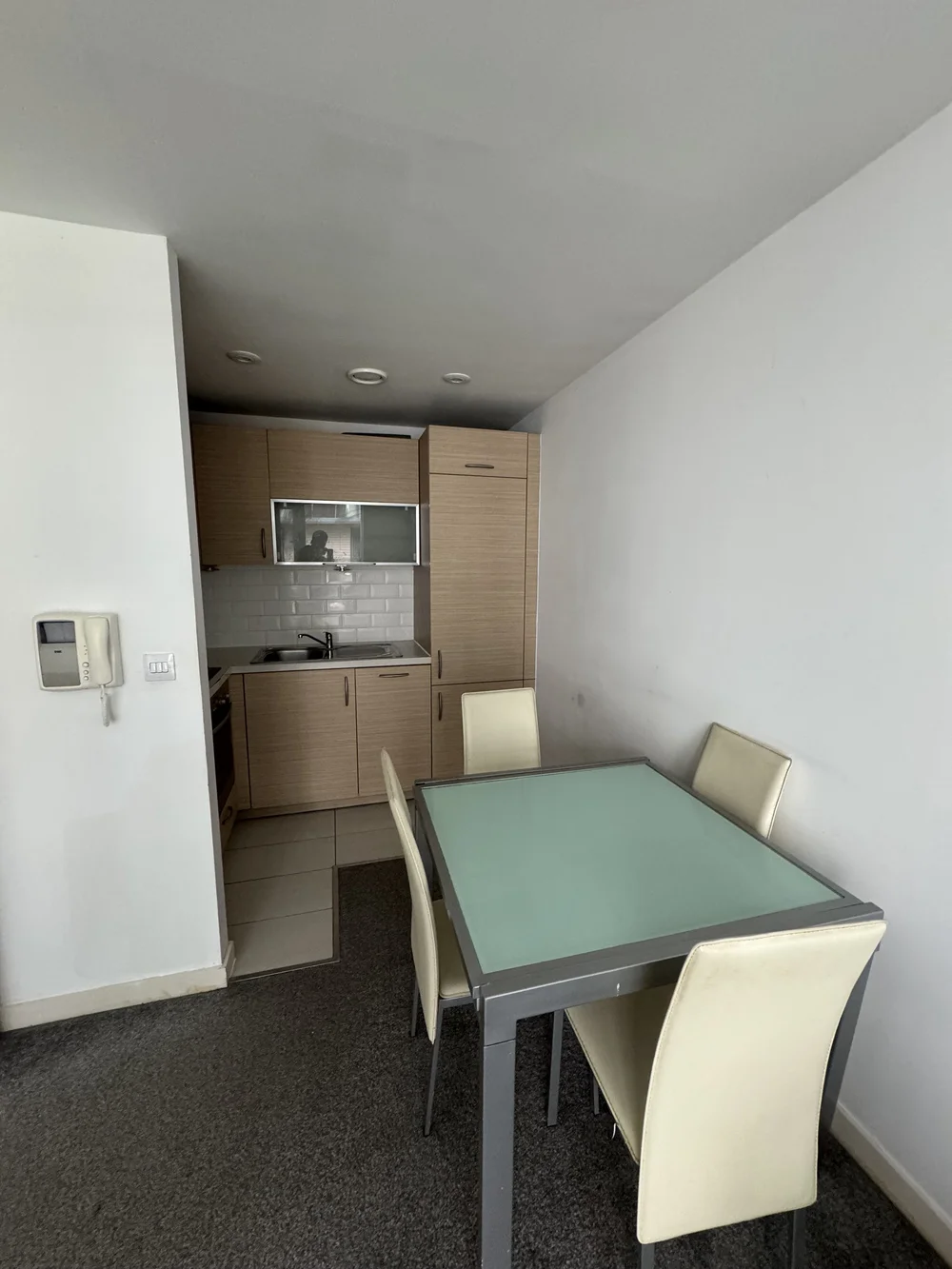 Kitchen after deep end of tenancy clean at Spectrum Manchester