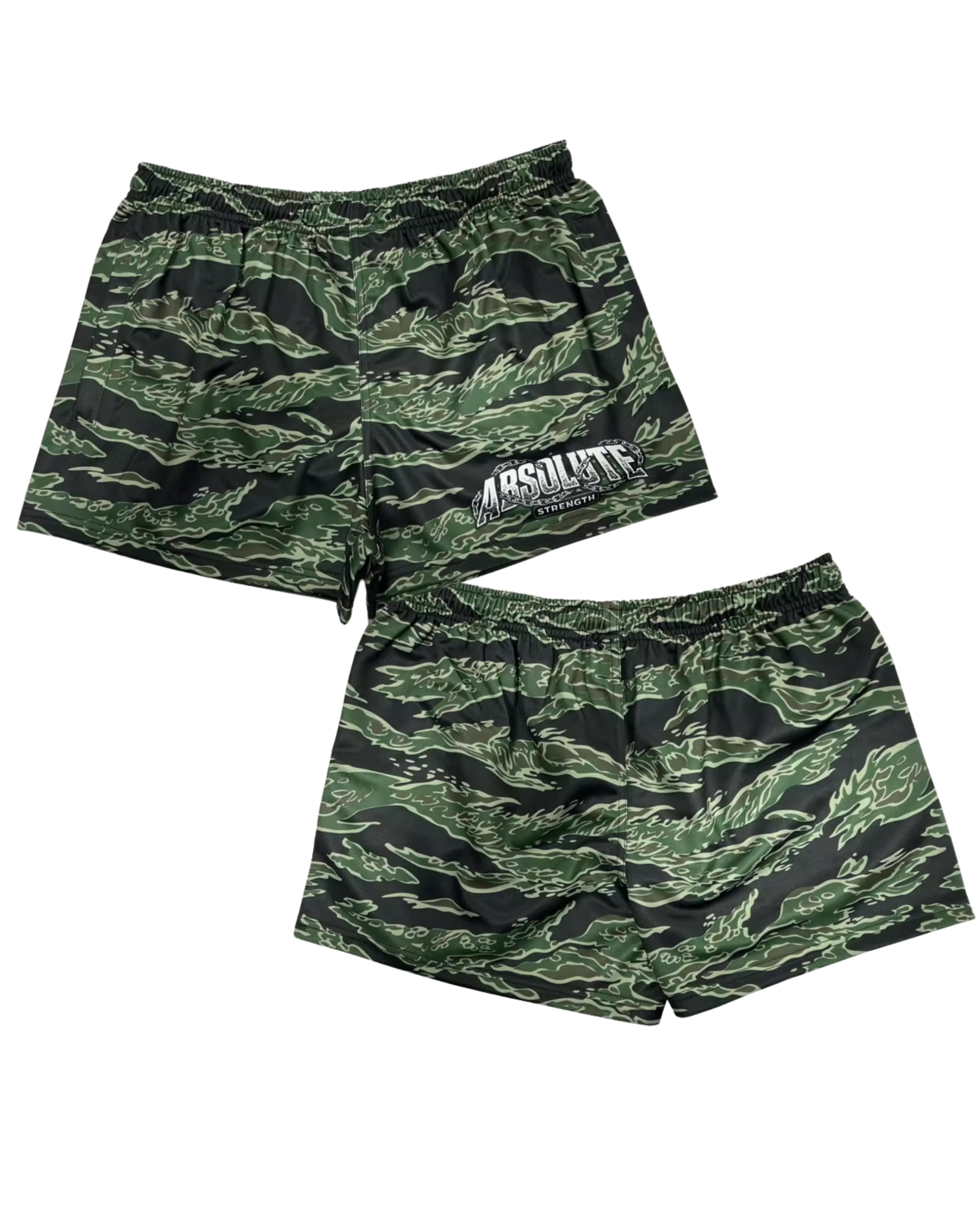 Camo Training Shorts With Zip Pockets