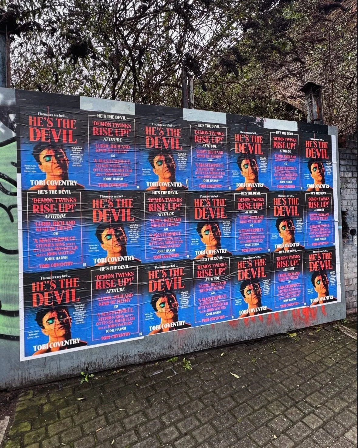 Well this looks bloody awesome. 👹
Posters &amp; video assets created for @mattclacher&rsquo;s campaign for @tobicoventry&rsquo;s HE&rsquo;S THE DEVIL. This one is on my reading list! 🙏🏼👺