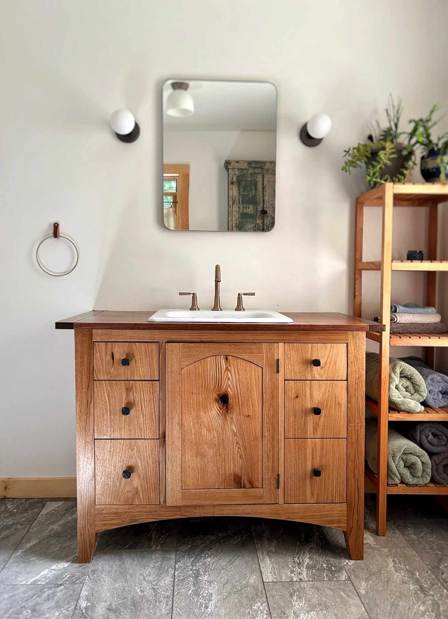 hope falls rustic bathroom vanity
