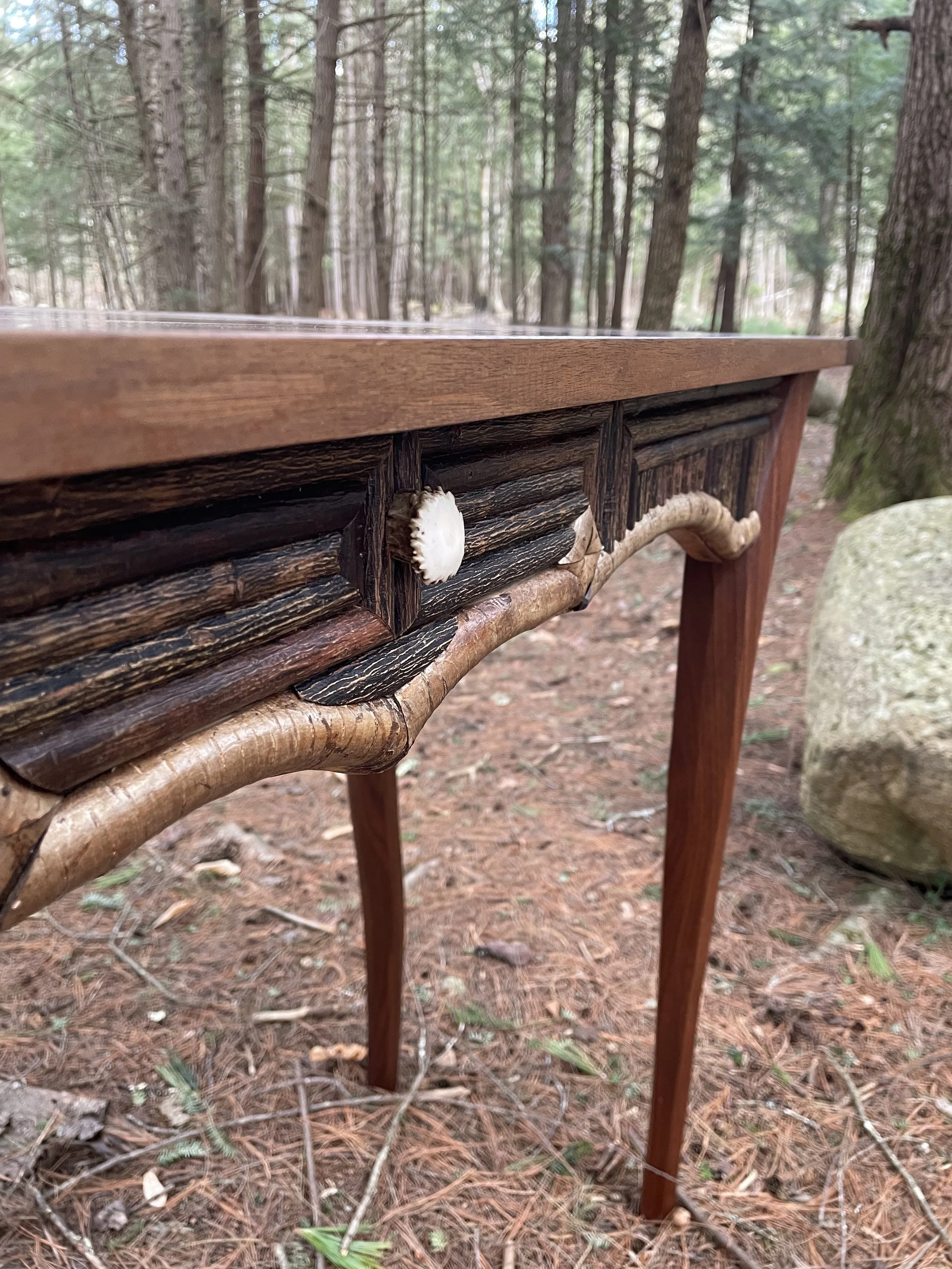 Black Walnut Hall Table by Hope Falls Rustic