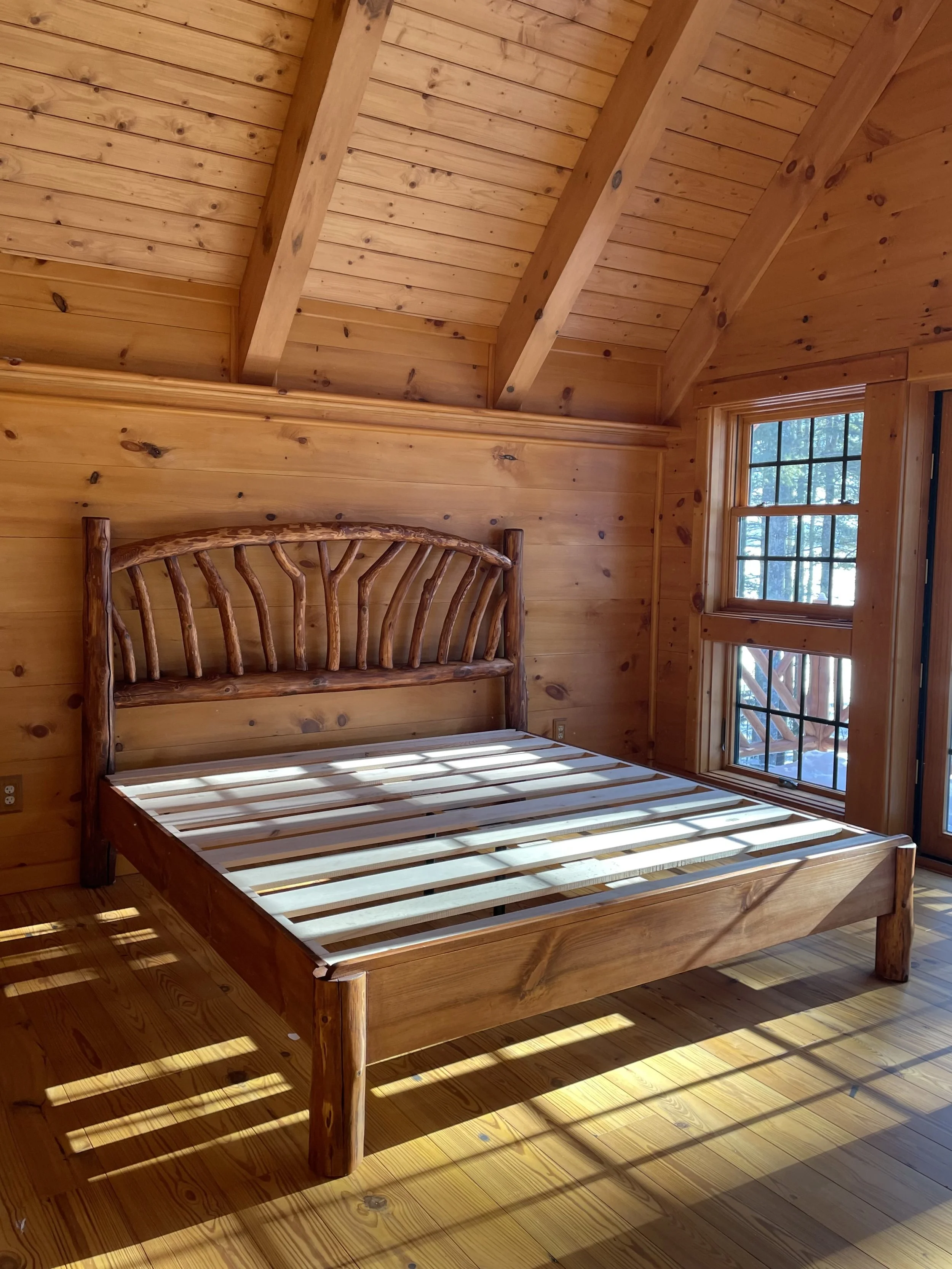Cedar and Oak Bedframe by Russ Gleaves