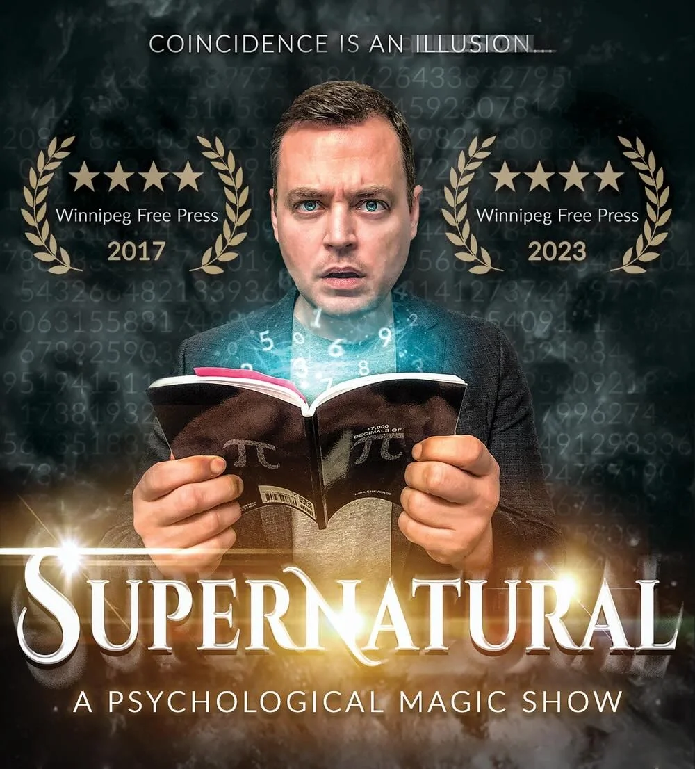 poster of 'Supernatural' Winnipeg Fringe mentalism show
