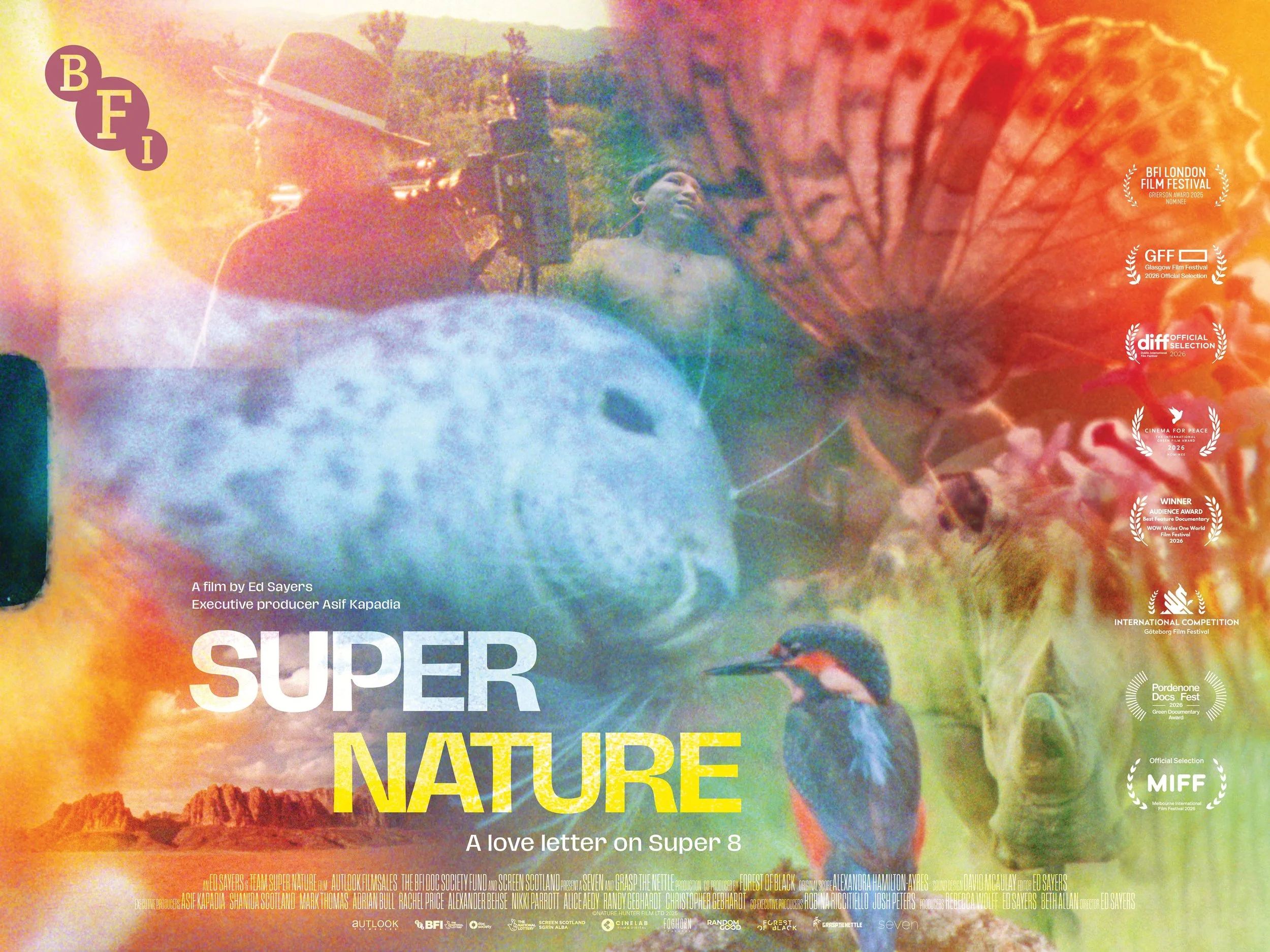 Who and what are you seeing on our official Super Nature poster? Clockwise from top left: filmmaker contributor Dice Rose @dicerose_film in Joshua Tree National Park, USA > Dokotone of the Enawene Nawe people of Mato Grosso, Brazil  filmmaker team