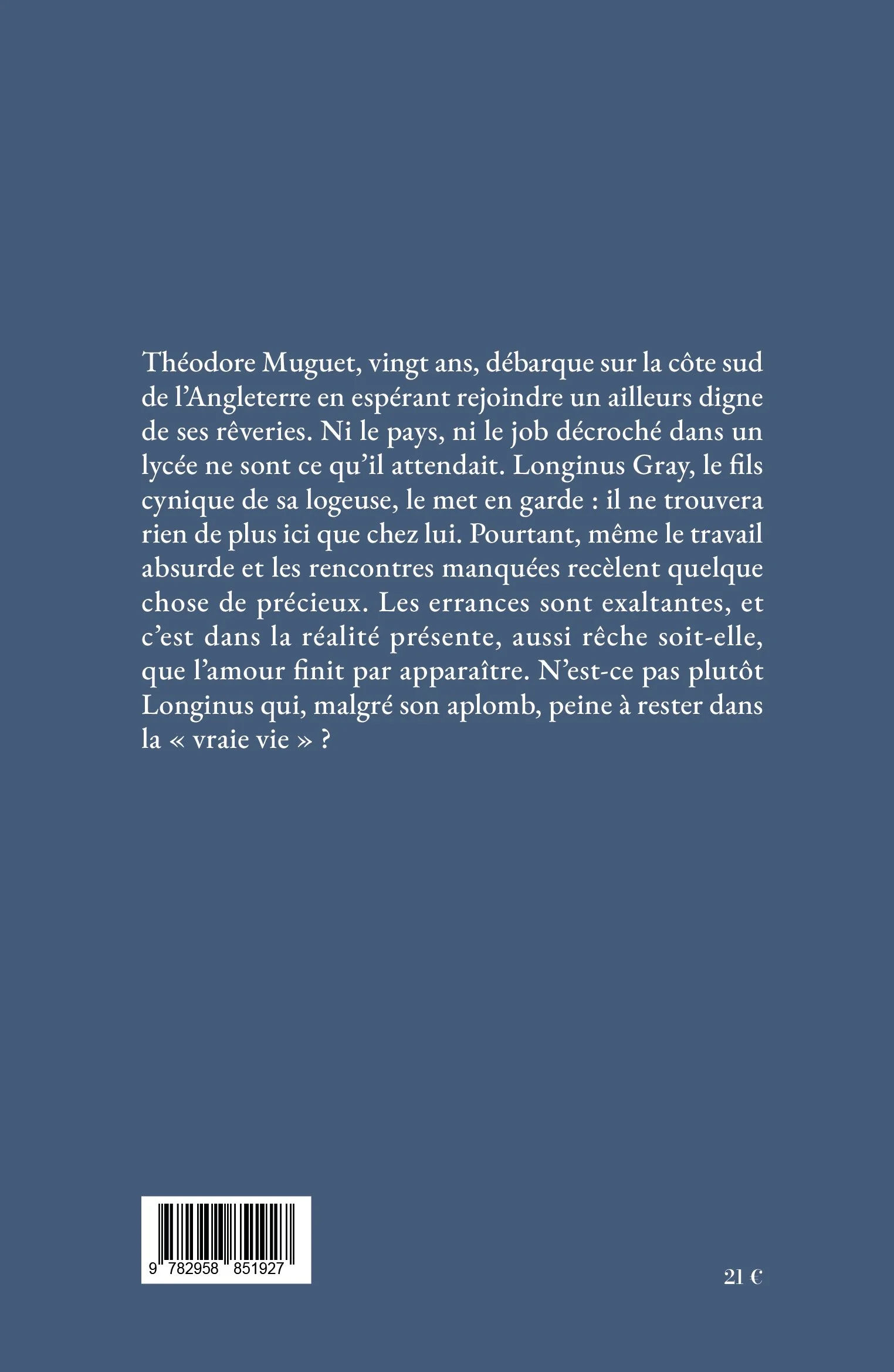 Quatrième de couverture de Mirage de la rade,. Rentrée littéraire, littérature française