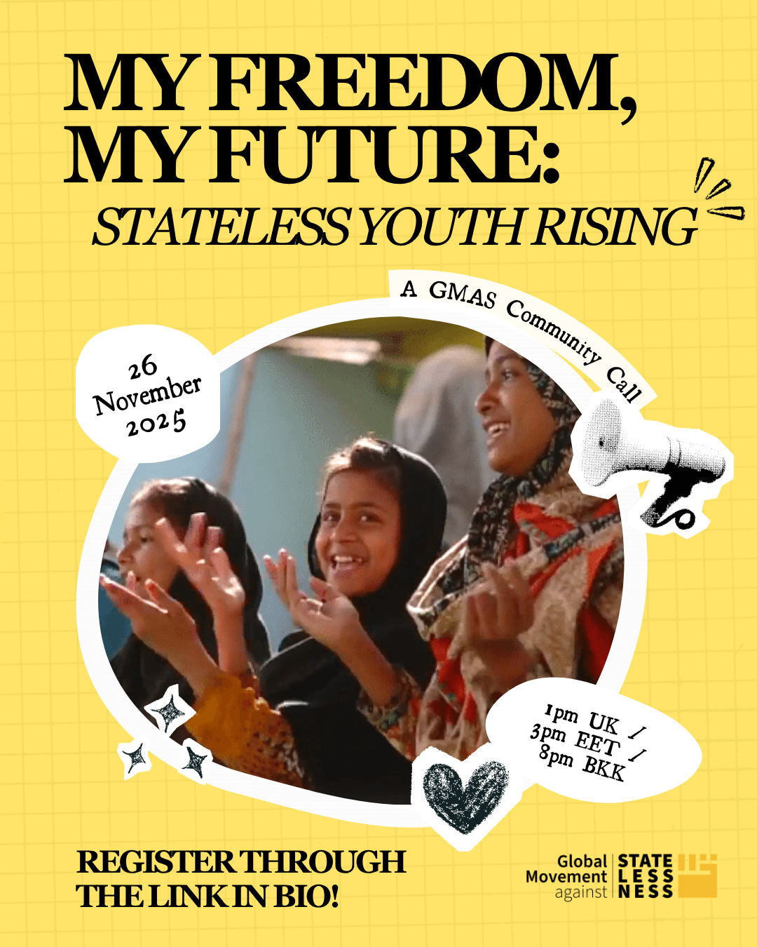 My Freedom, My Future: Stateless Youth Rising&nbsp;