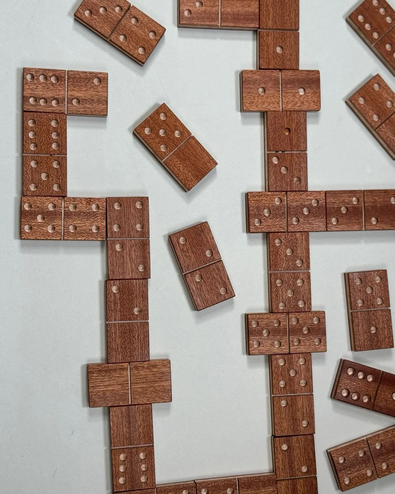 Done! Now time to play!
#dominoes #woodworking #games #makegames