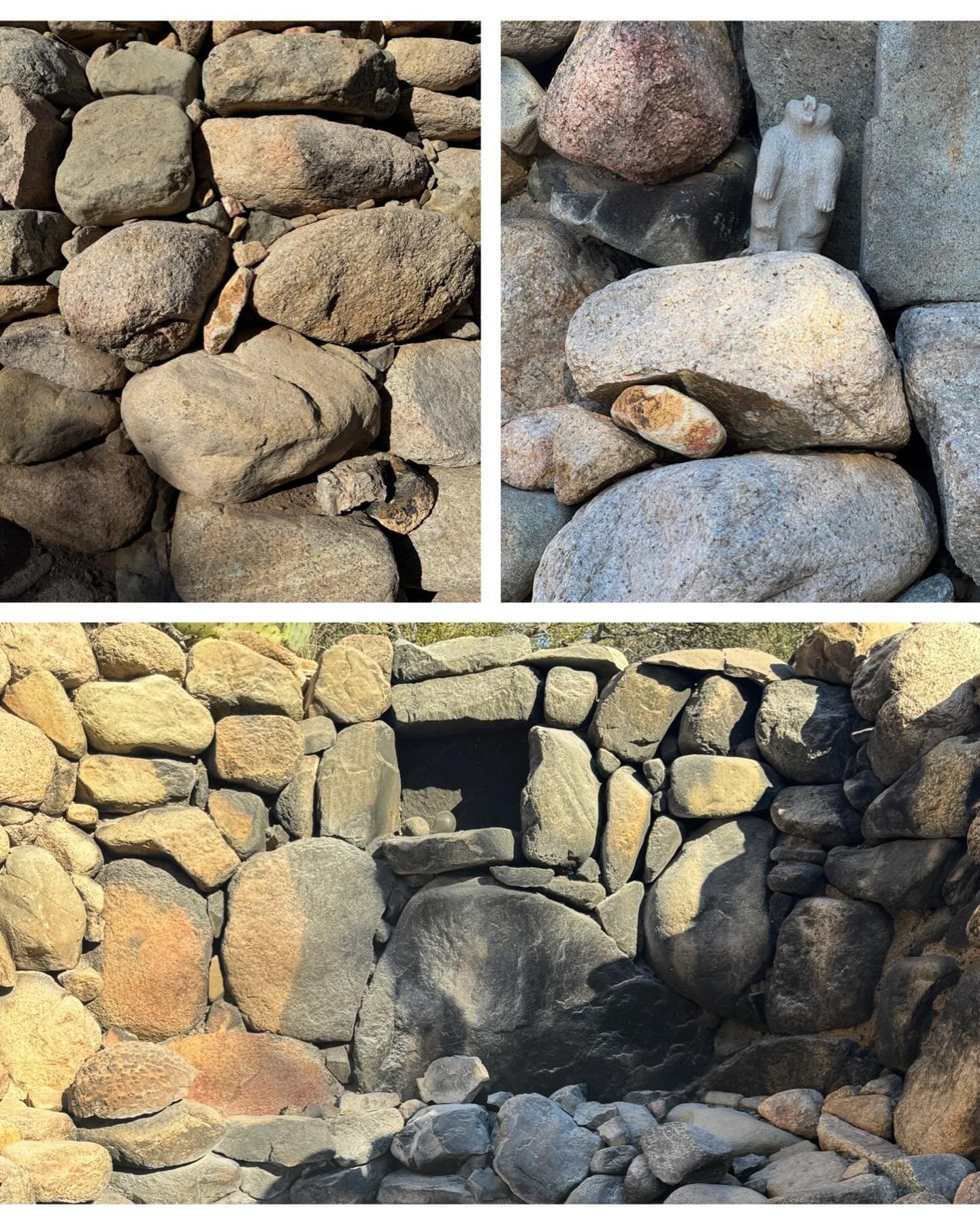 Went on an amazing hike in the mountains yesterday. My friends took me to the site of a current sweat lodge and ceremonial site for Apache Bear Clan. It was a beautiful area. The stone walls were amazing. A member of the tribe was there camping and g