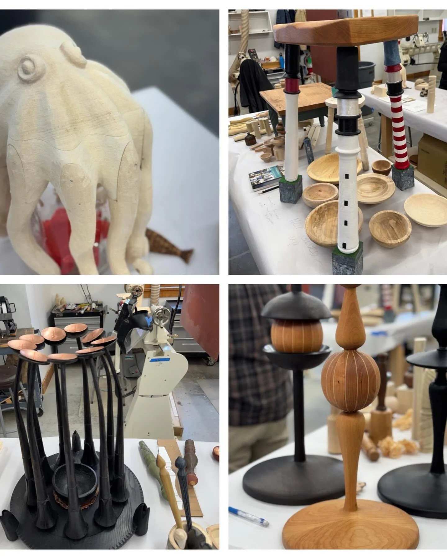 The 2026 Turning Intensive is done! We had some awesome pieces this year. I will start sending 4 at a time.  #woodturning #woodworking  #woodschoolmaine