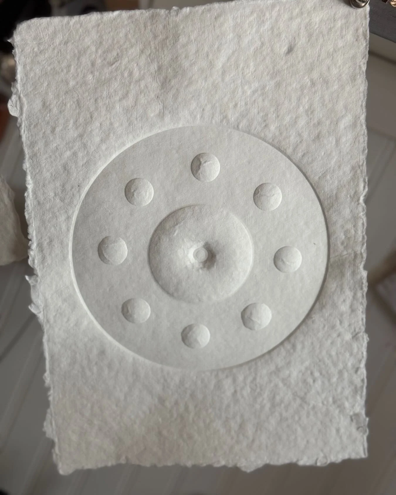 Working on these new embossings made from turned discs. Step 1 in new sculpture.
#sculpture #woodturning #woodworking #embossing